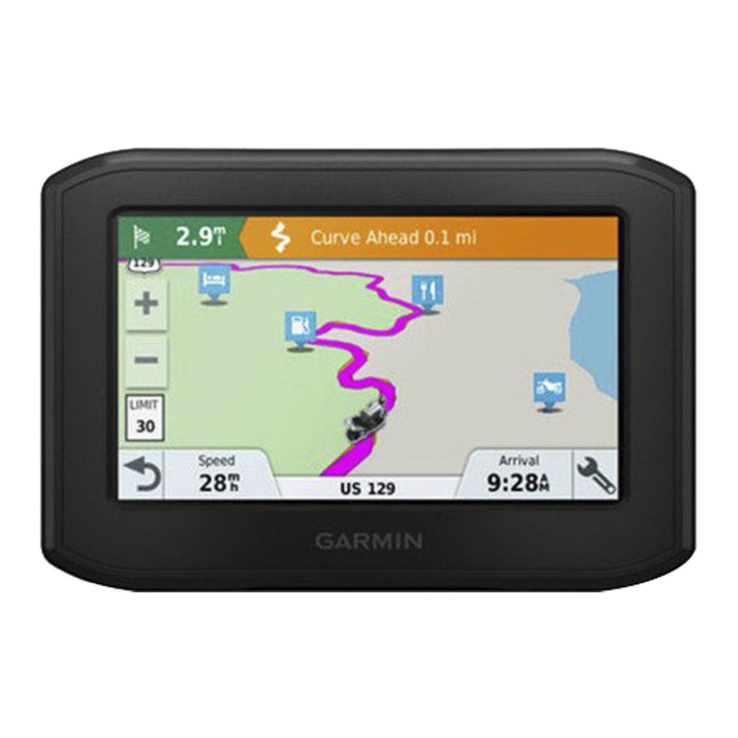 Navegador para Motocicleta Z?mo / Pantalla 4.3" Resistente / Ruteo Aventurero / Alertas para Motociclistas / Control de Música / Llamadas Manos Libres / Tráfico y Clima en Tiempo Real / Notificaciones Inteligentes / Compatible con Trip
