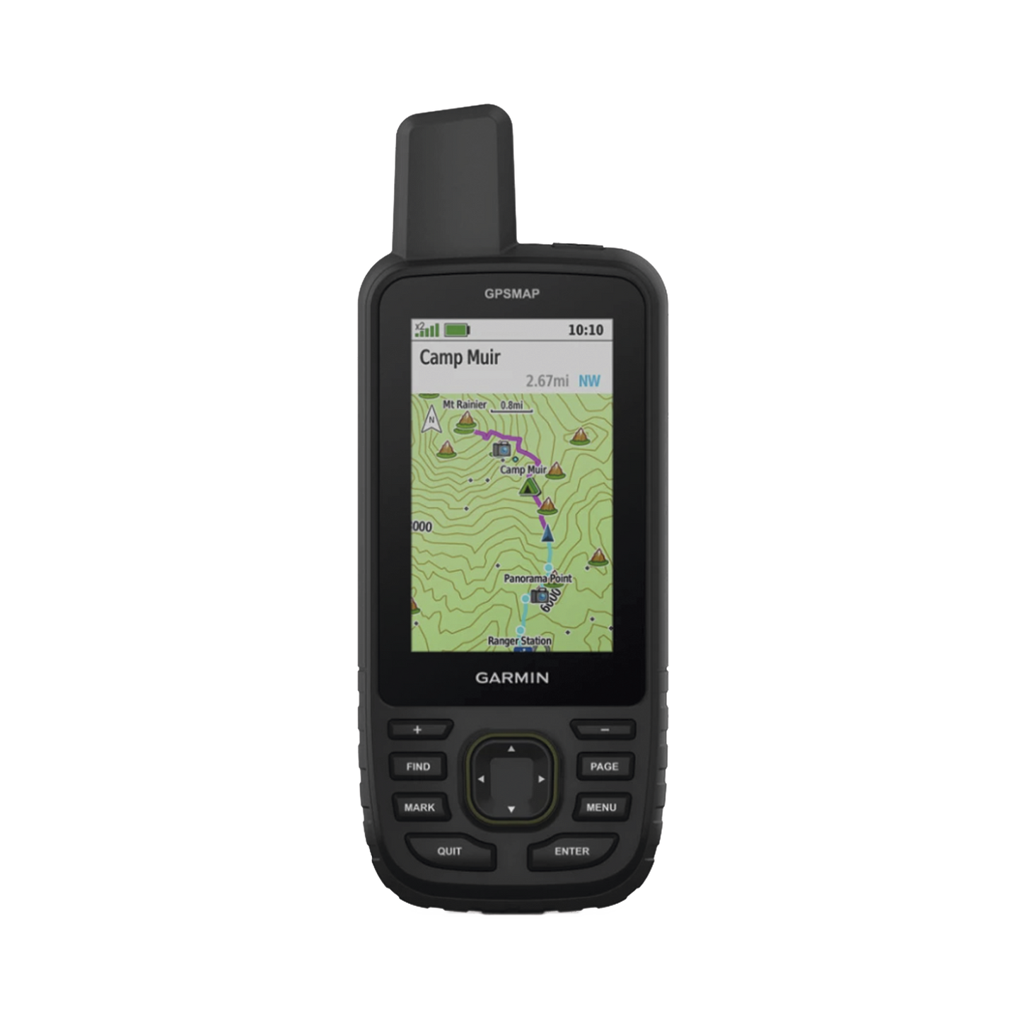 GPS portátil GPSMAP 67, dispositivo portátil multisatelital de alta precision, con mapas topográficos instalados.