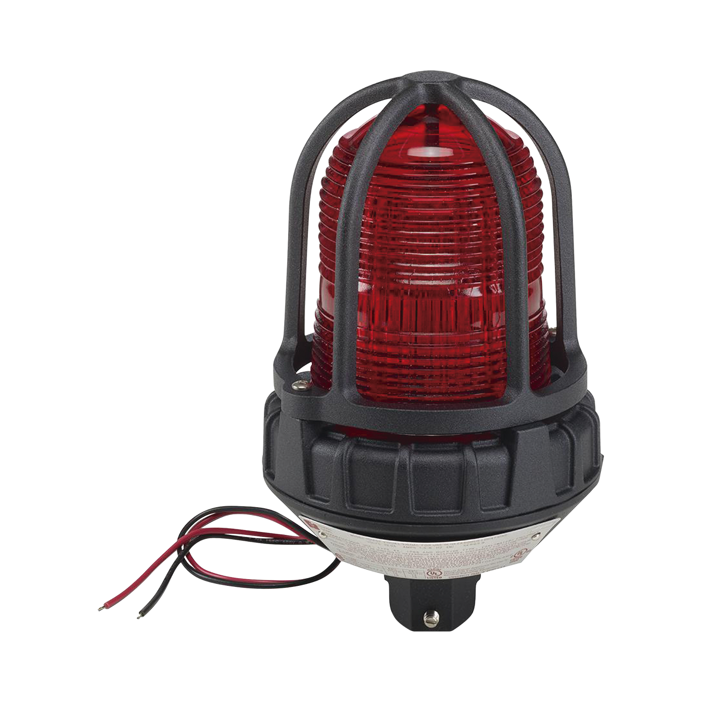 Luz estroboscópica para ubicaciónes peligrosas, montaje tipo tubo, 12-24Vcc, rojo