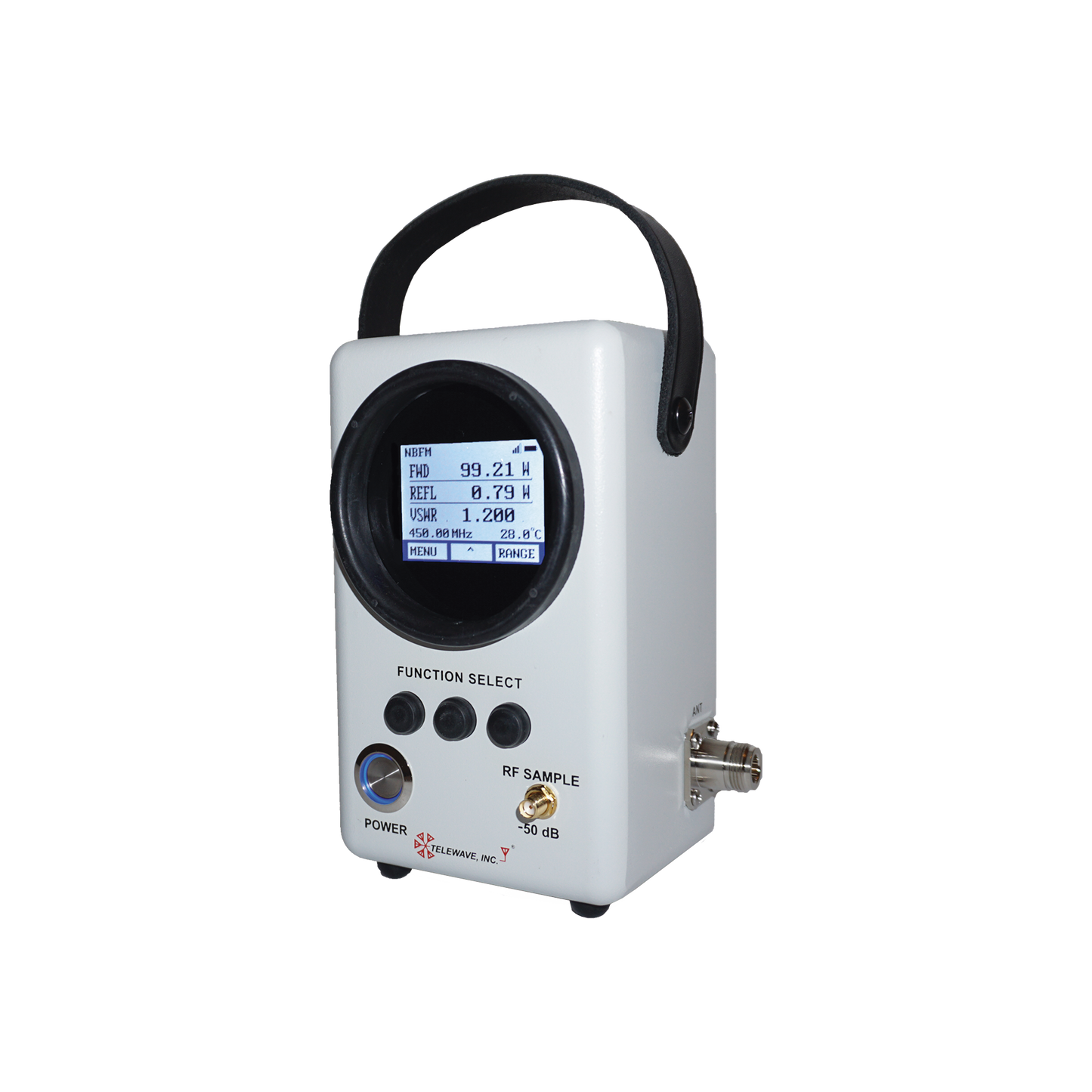 Wattmetro Análogo-Digital /RF, Banda Ancha de 136 MHz-869 MHz, para 5-500 Watt, N Hembras.