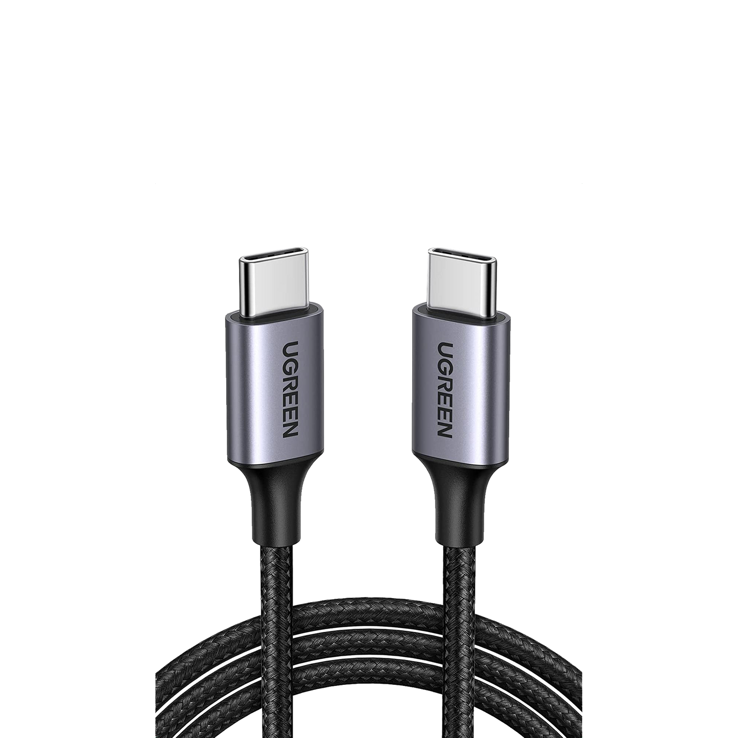 Cable USB-C a USB-C | 2 Metros (6.56 Pies) | Transferencia de Datos de 480 Mbps | Carga Rápida de Hasta 60W | QC 4.0/3.0/2.0 | PD3.0 | FPC | AFC | Protección Integrada | Caja de Aluminio | Nylon Trenzado | Color Negro