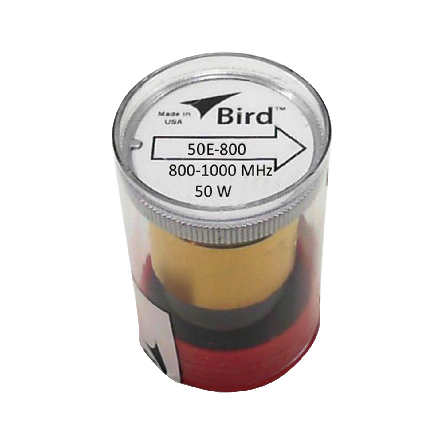 Elemento de 50 Watt en linea 7/8" para Wattmetro BIRD 43 en Rango de Frecuencia de 800 a 1000 MHz.