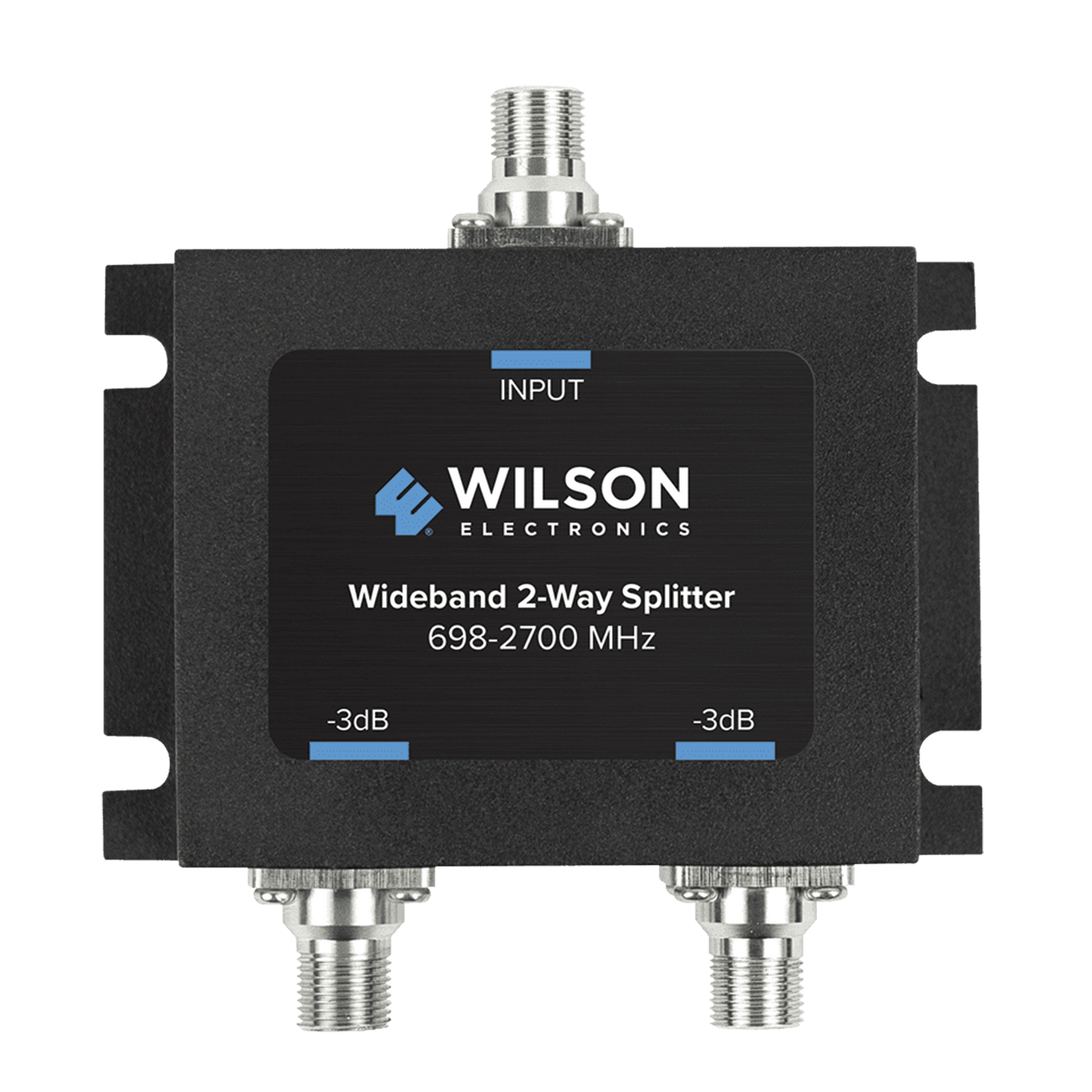 Divisor de Potencia Coaxial 2 Vías / 698-2700 MHz / 75 Ohm / Pérdida por División 3 dB / Aislamiento ≥20 dB / Conector F-hembra / Diseño Microstrip