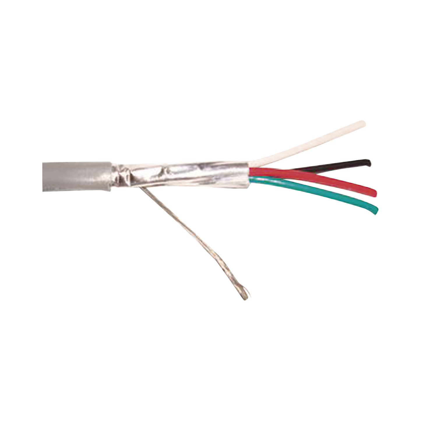 Cable 4 x 18 AWG / Blindado / 305 Metros (1000 Pies) / Riser / UL / Color Gris / Hecho en México