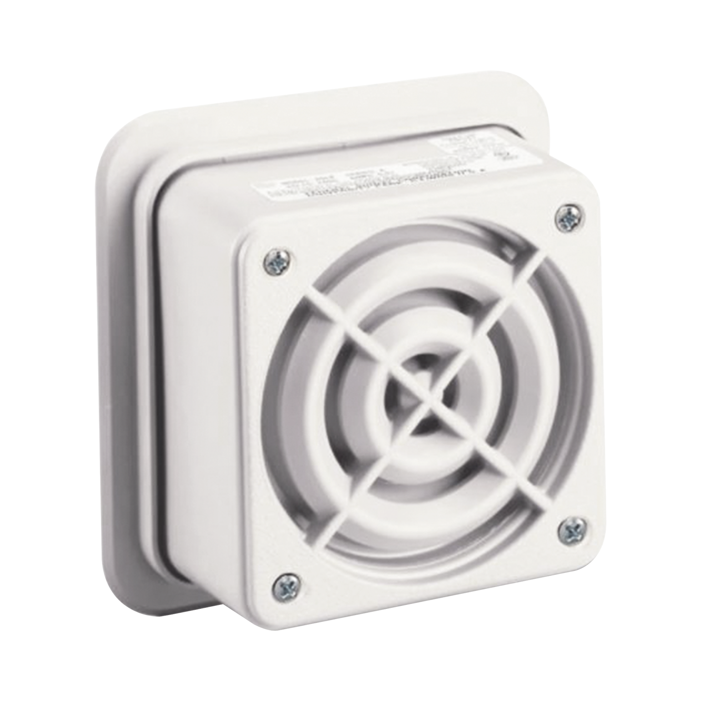 Altavoz de megafonía AudioMaster, 2 W, 25 Vrms, altavoz reentrante, UL Fire, Beige