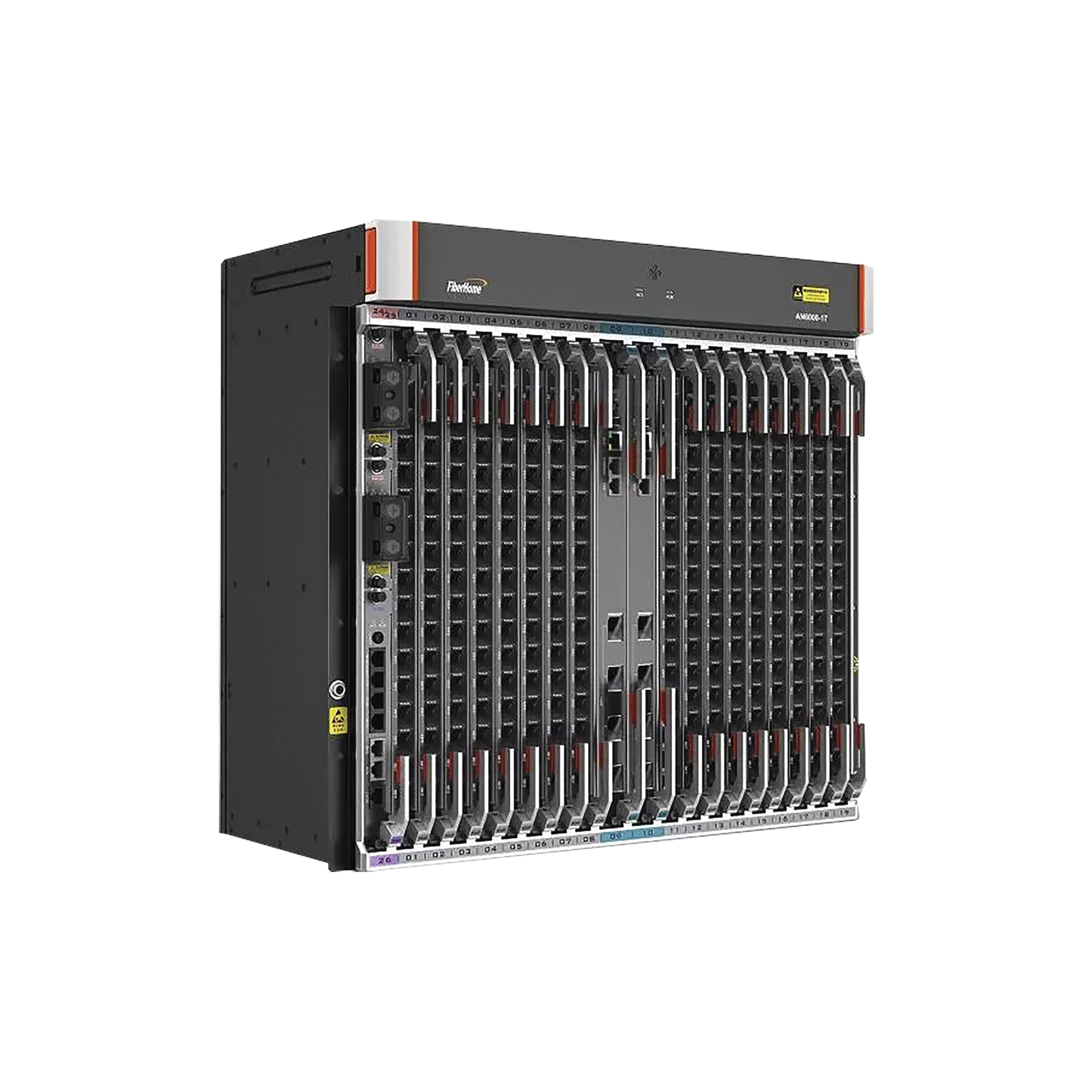 OLT Carrier Class Modular GPON, 16 Ranuras de Servicio, Incluye 1 Tarjeta de Servicio, crecimiento hasta 256 puertos GPON o 128 XGPON, Gestión por UNM2000, CLI, (Incluye Instalación de Software UNM2000)