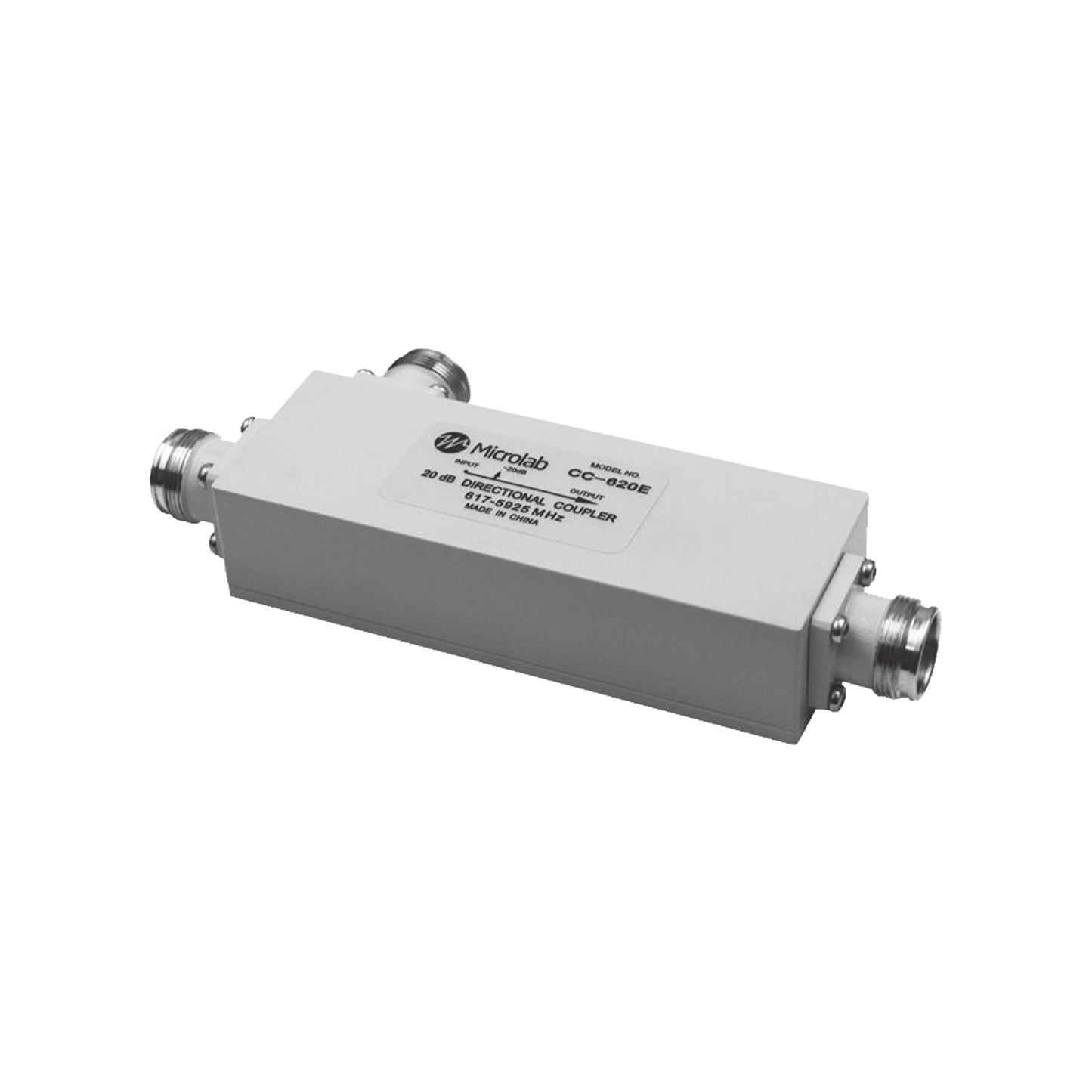 Acoplador direccional 20dB 617-5925MHz 300W-161dBc 4.3-10 IP67