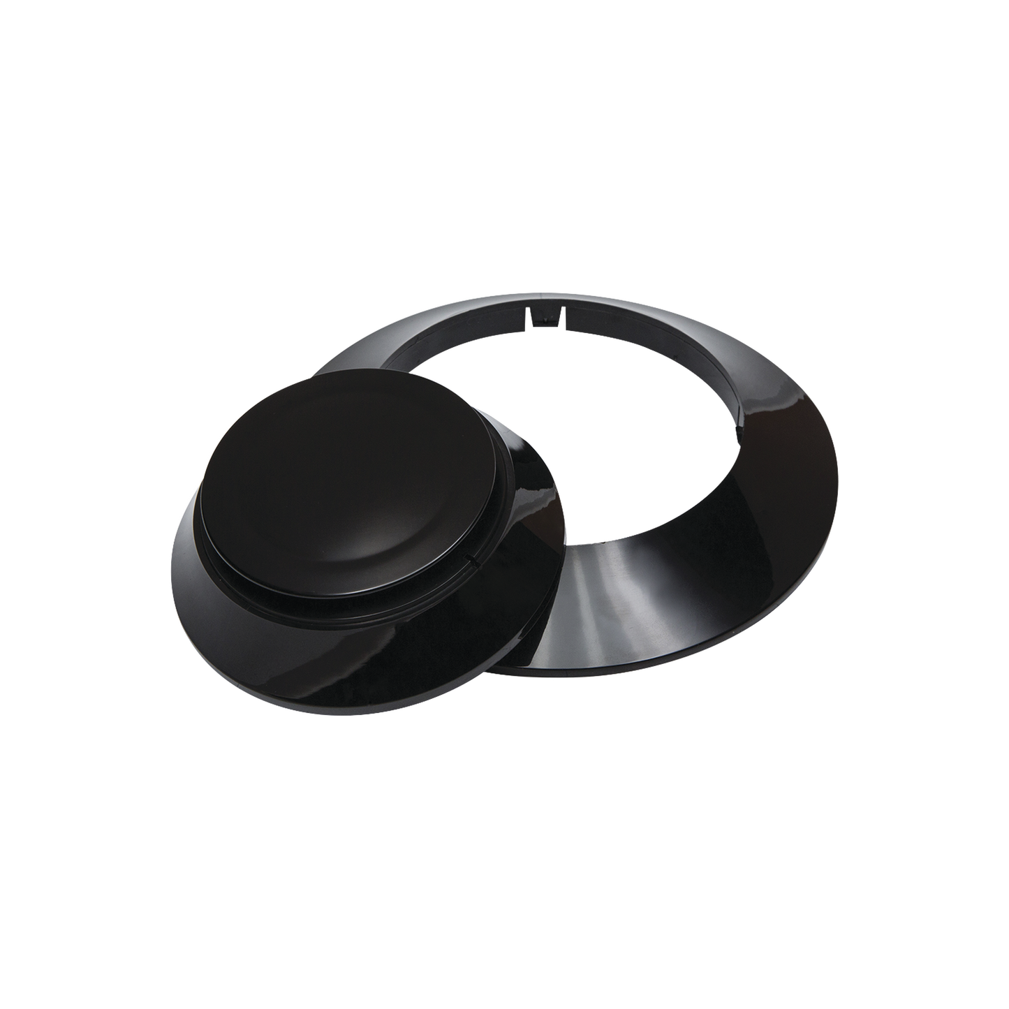 Kit de 10 anillos y 10 cubiertas color negro para nuevos detectores Fire-Lite, IDP y SK.