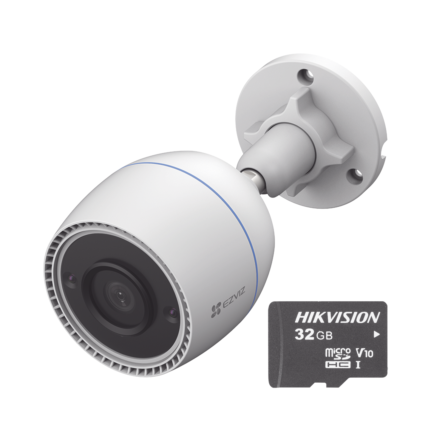Kit de Camara WiFi y Memoria MicroSD, Incluye 1 Pieza CS-C3TN y 1 Pieza HS-TF-E1/32G / Detección de Movimiento / Notificación Push / micrófono integrado