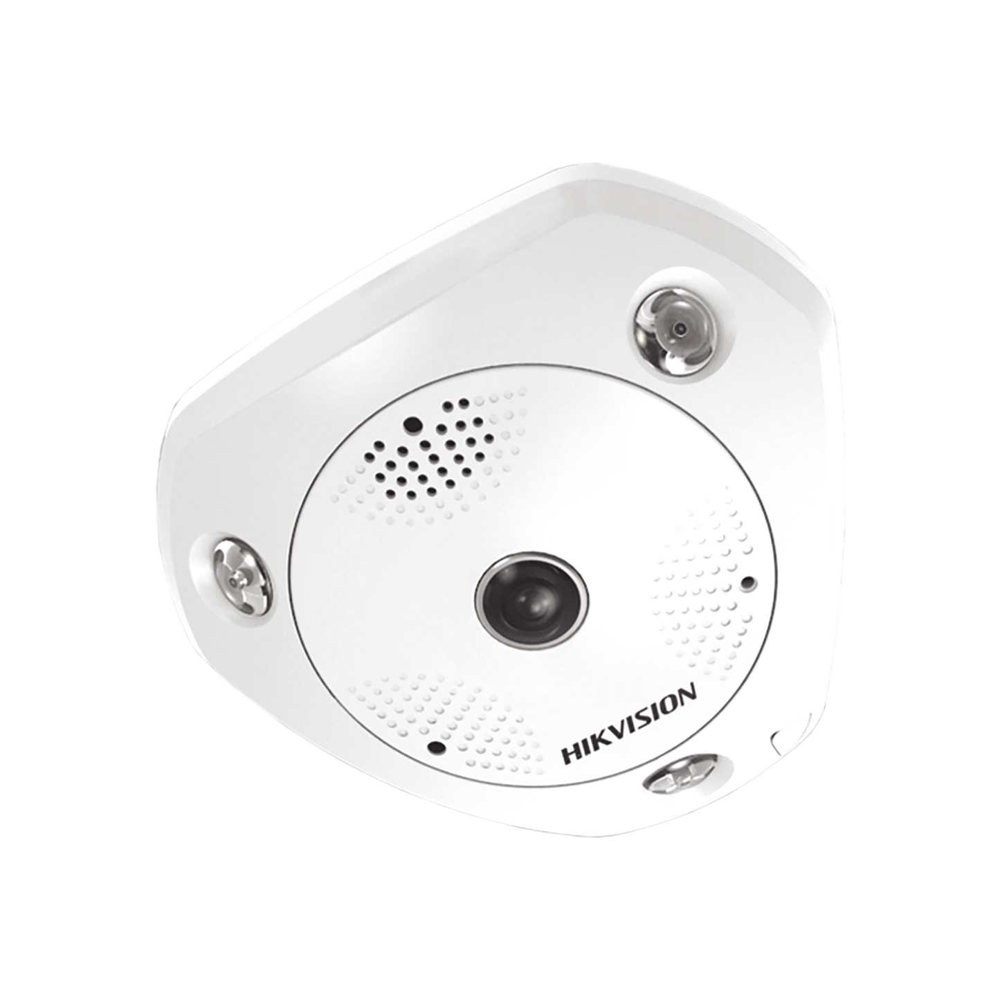 Fisheye IP 12 Megapixel / 180° - 360° / DEWARPING / WDR 120 dB / Uso en Interior / 15 mts IR / Entrada y Salida de Audio y Alarma / Múltiples Vistas / MicroSD