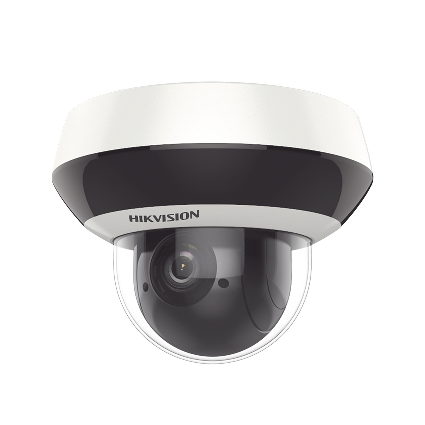 Mini Domo PTZ IP 4 Megapixel / 4X Zoom / H.265+ / 20 mts IR EXIR / WDR / PoE / IK10 /Exterior IP66 / DarkFighter / Micrófono Integrado / Micro SD