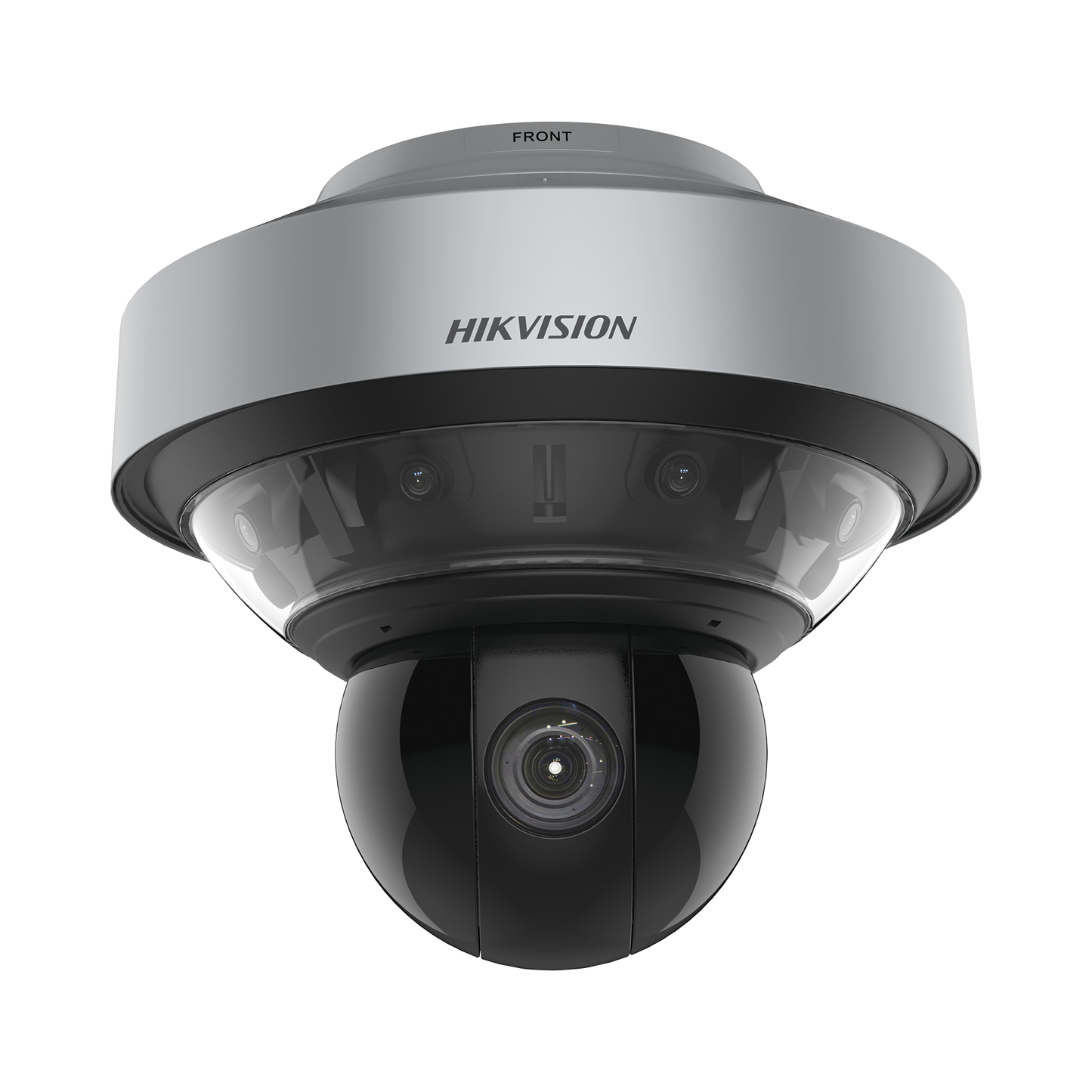 Domo PanoVu series / Vista Panorámica 180° / 4 Lentes de 4 Megapixel + PTZ 4 Megapixel de 40X Zoom / Posicionamiento 3D / IP66 / IK10 / WDR 120 dB / microSD