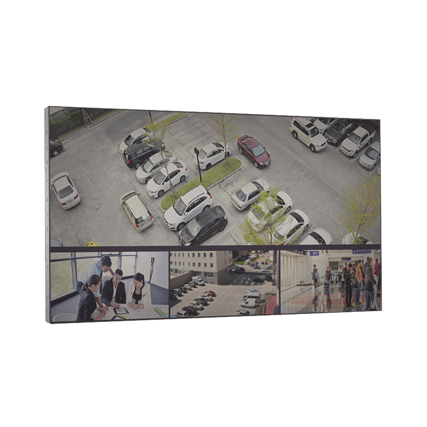 Pantalla LCD 55" para Videowall / Entrada HDMI - VGA - DVI - DP / Monitor Robusto / 0.88 mm GAP / Daisy Chain (Conexion en Cadena sin Software)