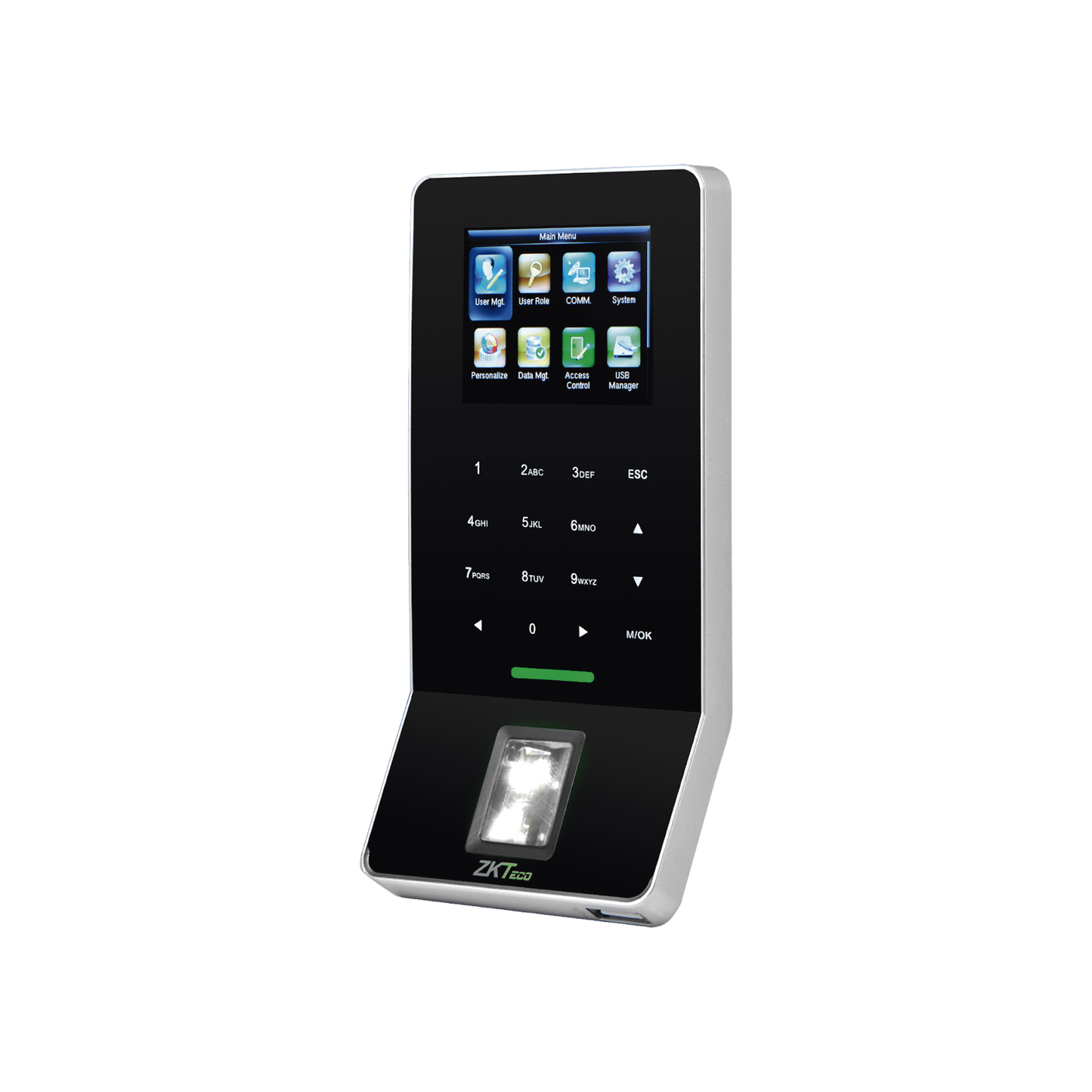 Terminal Biométrica de Huella / 3,000 Huellas 5,000 Tarjetas / WiFi / Pantalla 2.4" / TCP/IP RS485 / ADMS / Control de 1 Puerta
