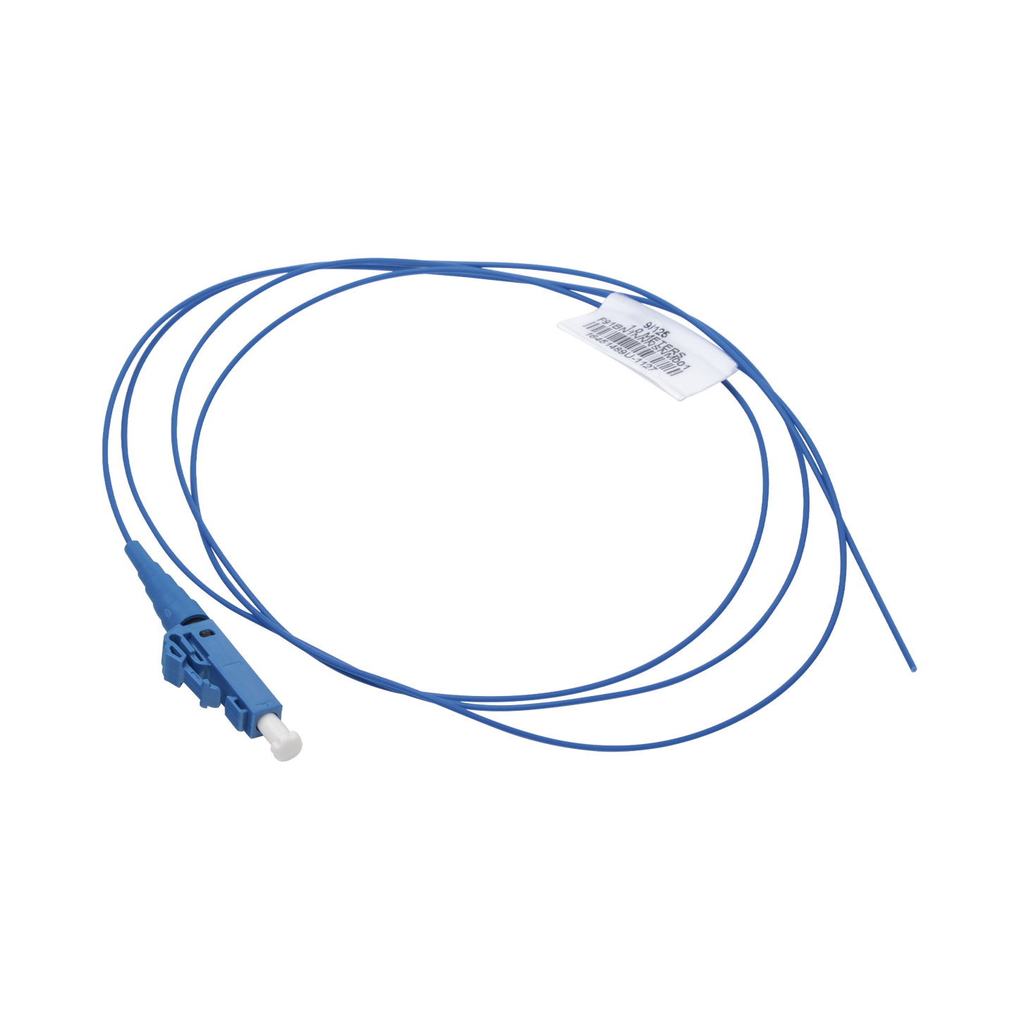 Pigtail de Fibra Óptica LC Simplex, Monomodo OS2 9/125, 900um, Color Azul, 3 Metros (9.84 Pies)