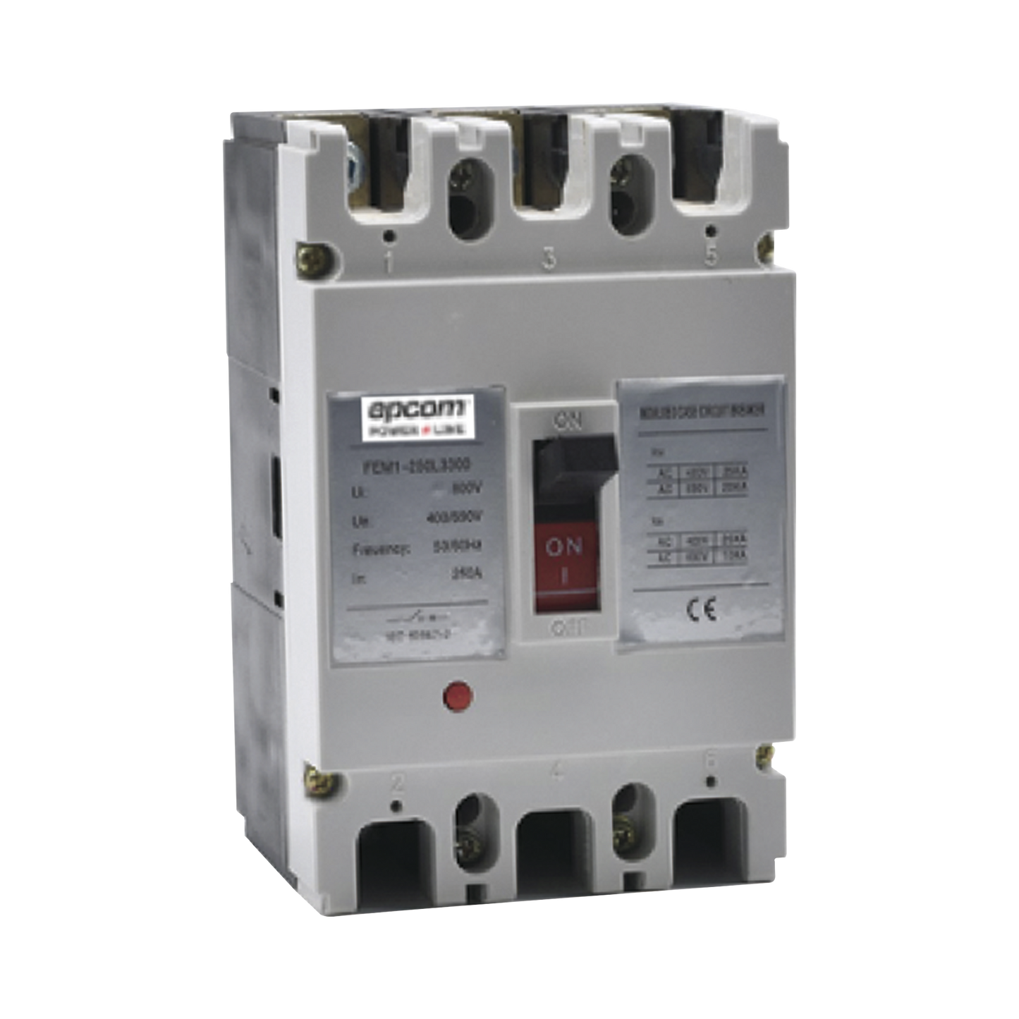 Protección Térmica/ Interruptor 3P, 100A, Corriente Alterna 690 V CA Trifásica.