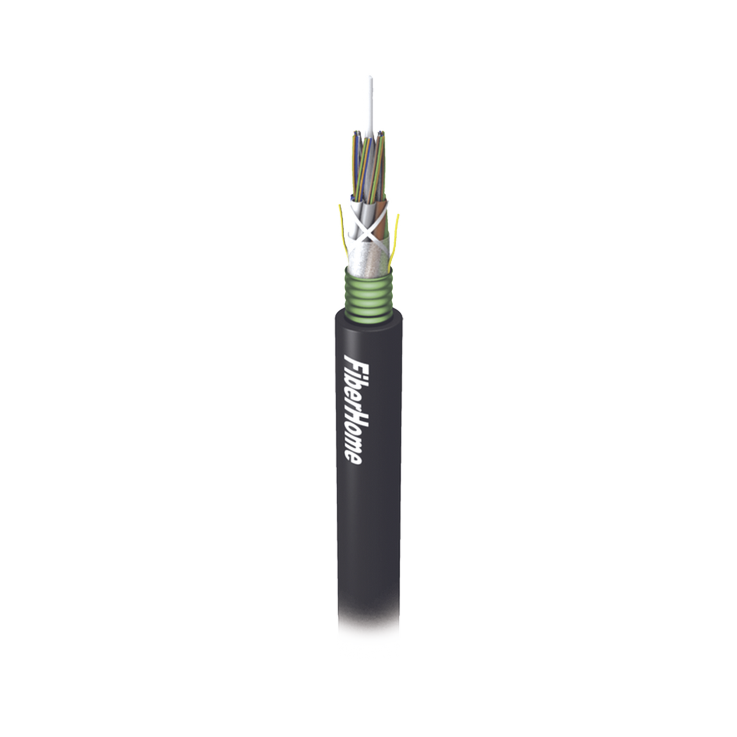 Kilómetro de Fibra Óptica para Exterior G.652D, Armada, Monomodo de 6 Hilos, Loose Tube, Forro Negro (Para Instalación en Ducto/Subterráneo)