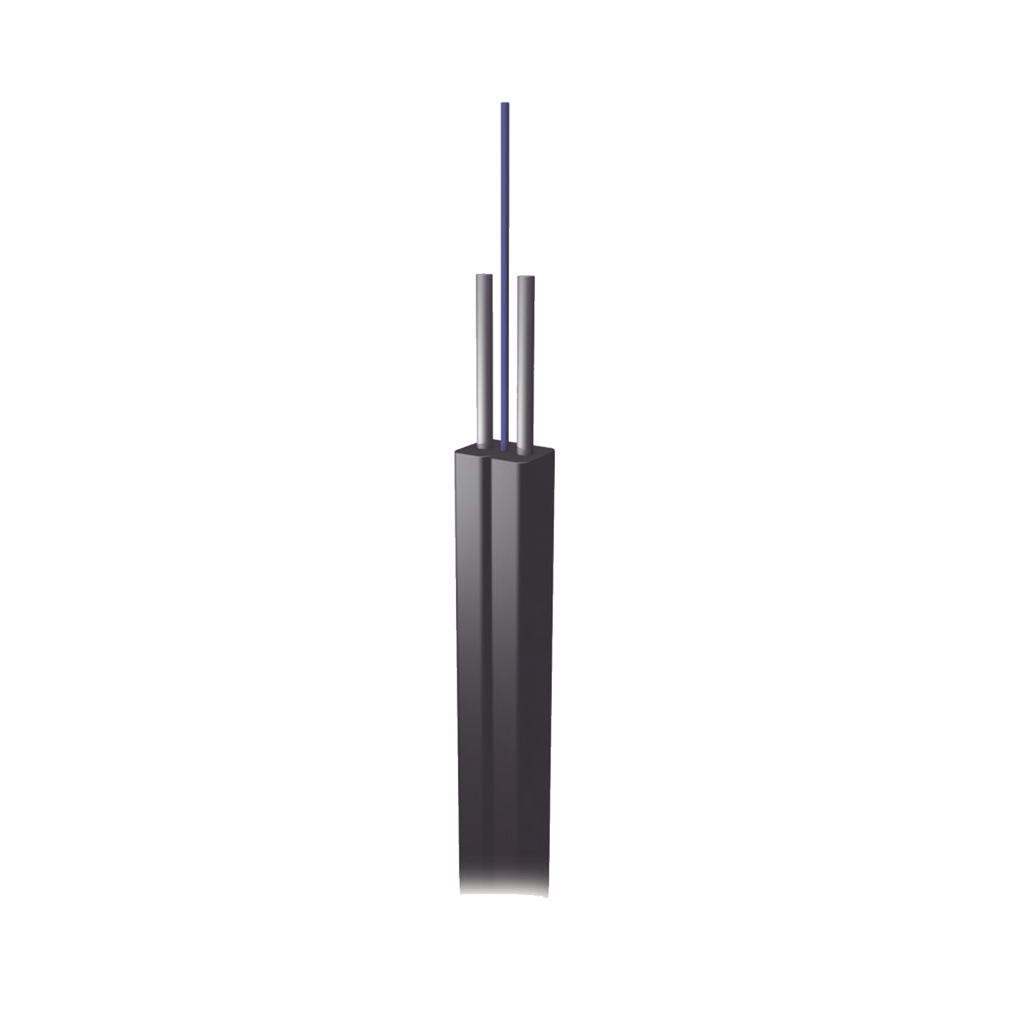 Cable de Fibra Óptica Drop, Interior/Exterior G.657A2 Monomodo de 1 hilo (unifibra), Dieléctrica, Forro Negro, Precio por metro