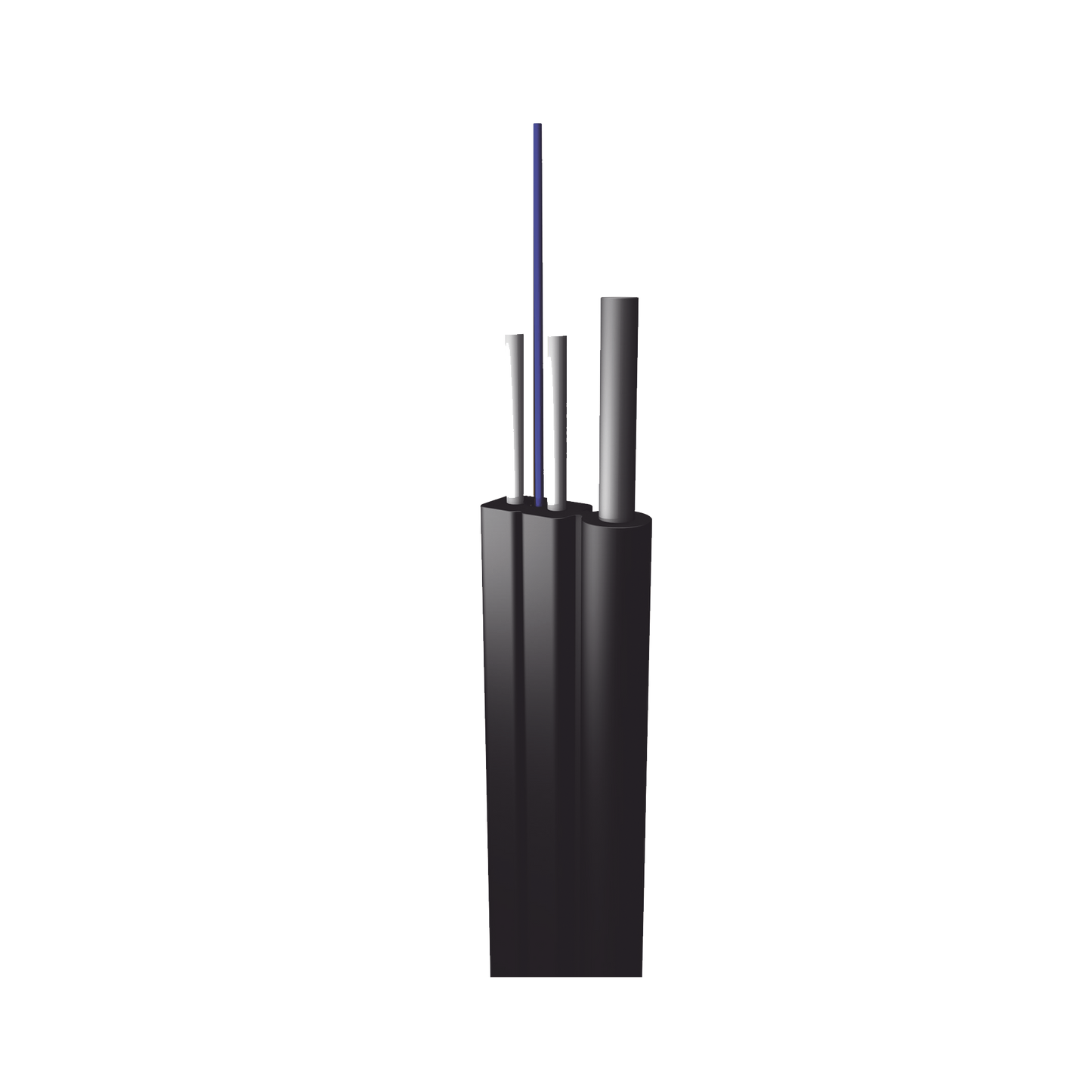 Cable de Fibra Óptica Aérea Mini Figura 8 G.657A2 tipo Drop, Monomodo de 2 Hilos (bifibra), Color Negro, Precio por metro