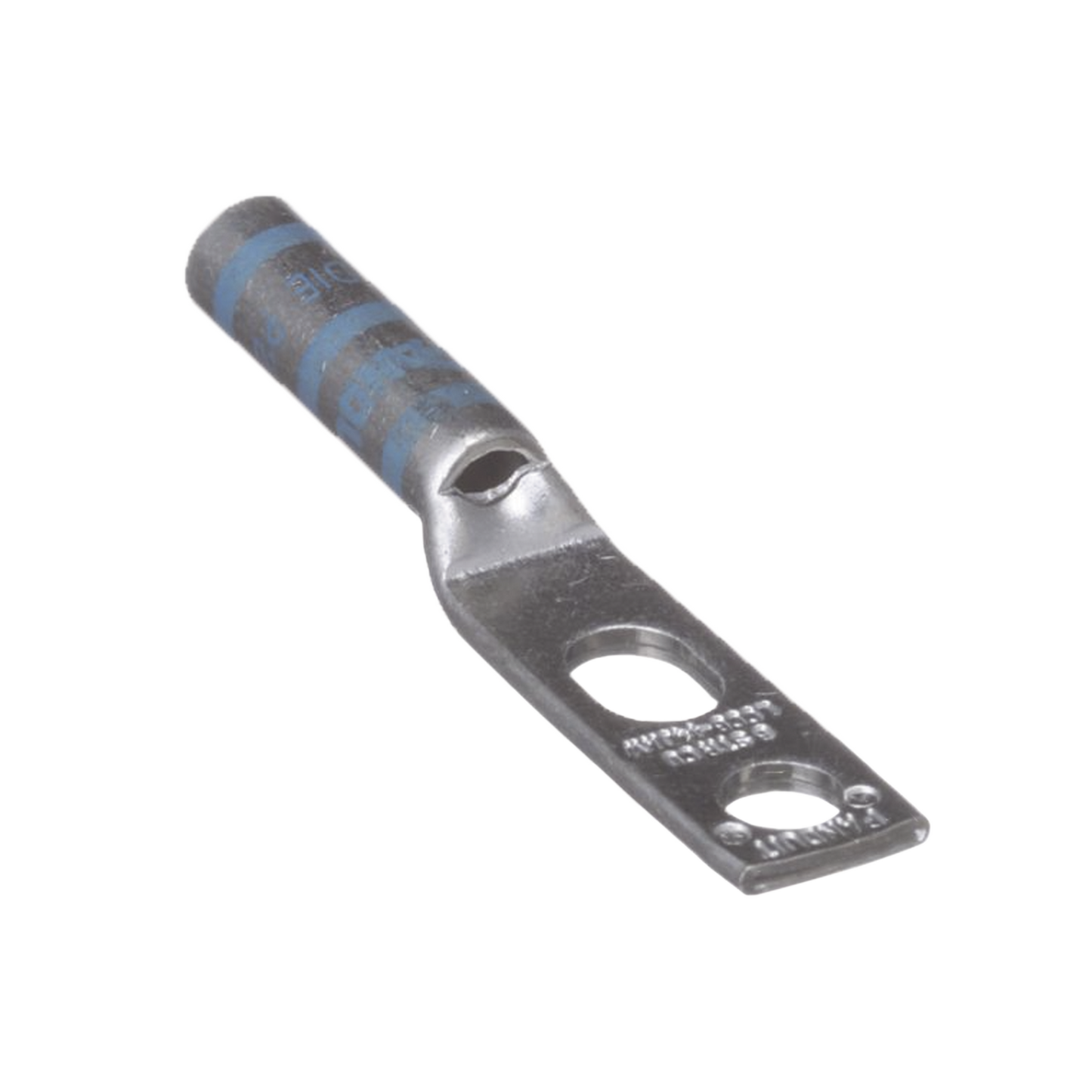 Zapata de compresión LCC6-14JAW-l para cal. 6 Awg, Doble barreno para tornillo prisionero de 1/4, 1 pz