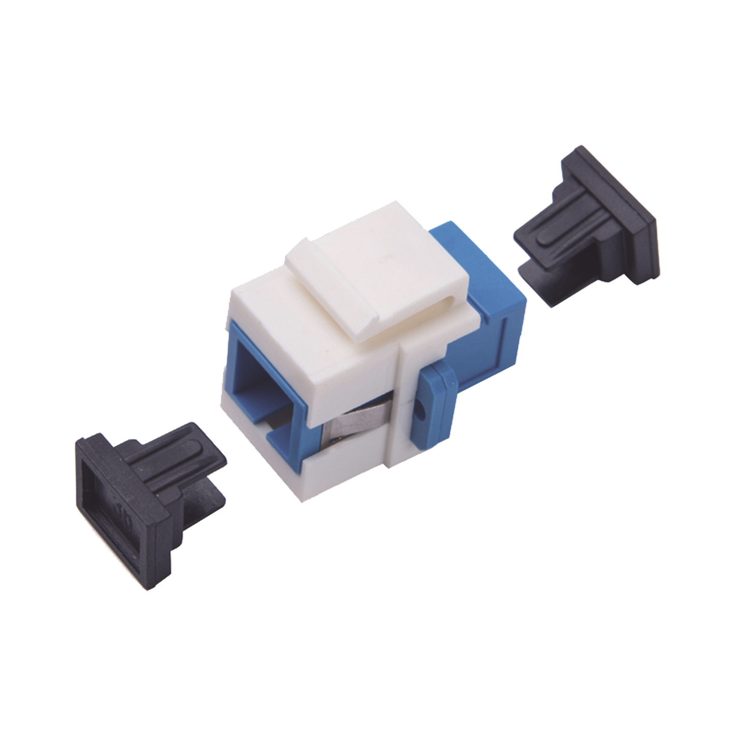 Acoplador Keystone de Fibra Óptica Monomodo SC/PC Simplex a SC/PC Simplex