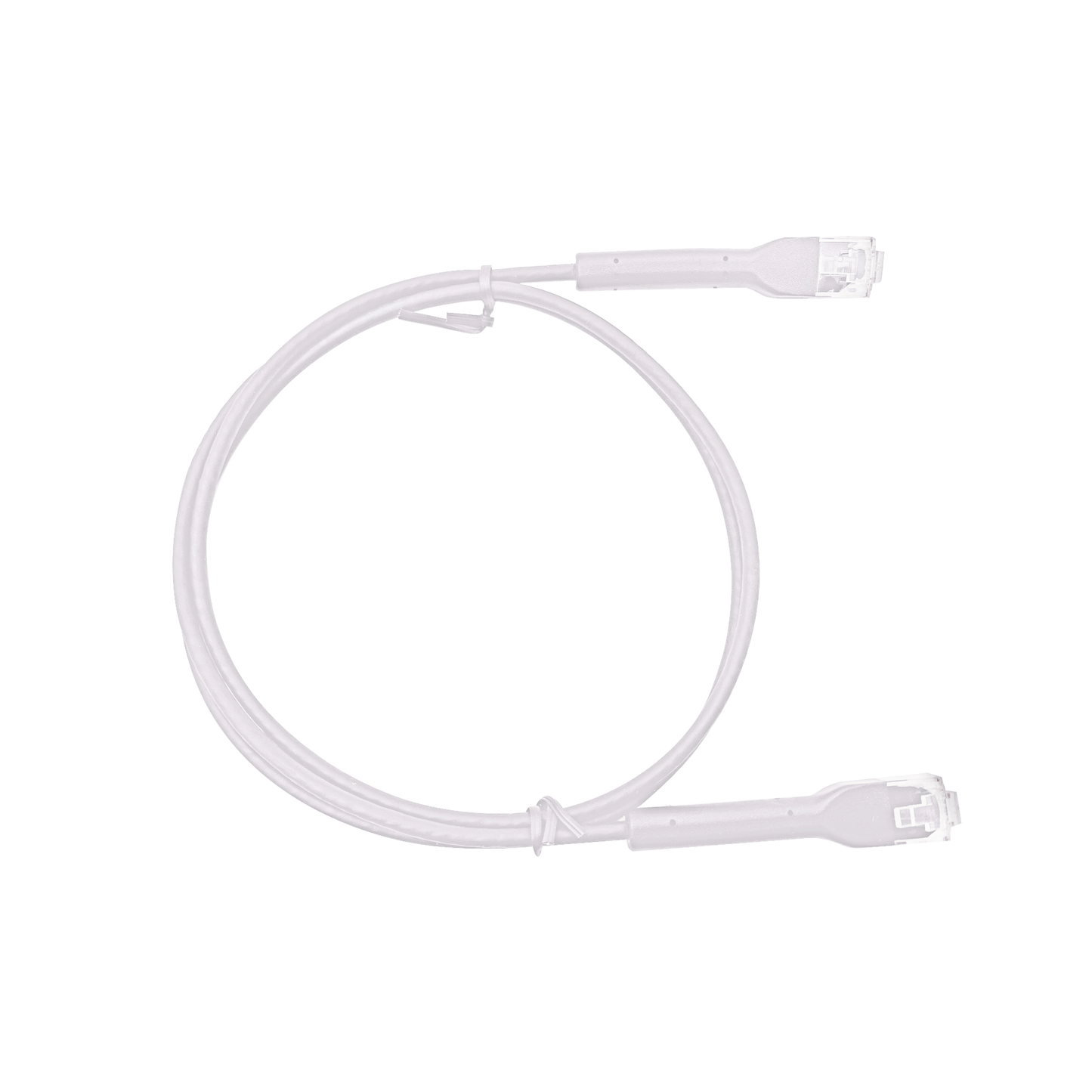 Mini Patch Cord Cat6 Ultra Slim 1.5 Metros (4.92 Pies) Blanco ? Ahorra Espacio sin Organizadores, con Bota Flexible