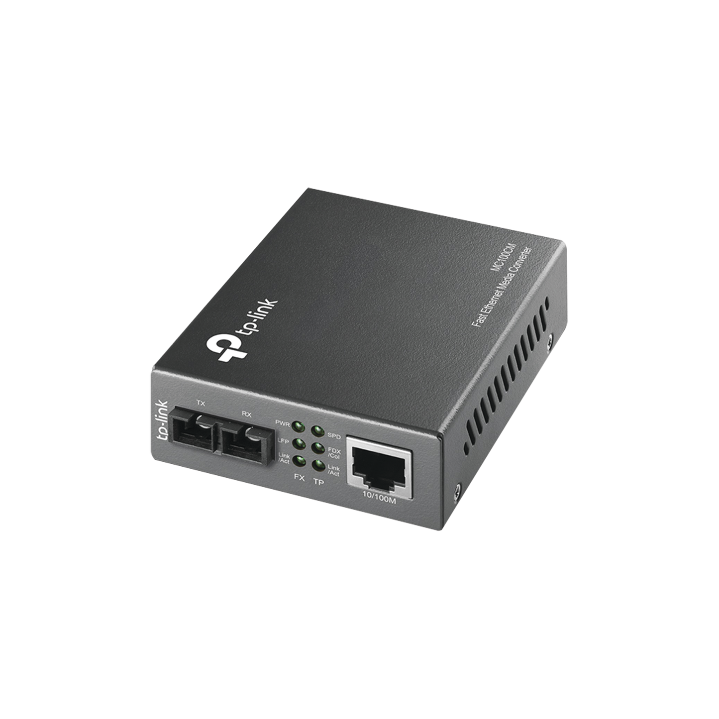 Convertidor Fibra Óptica Multimodo / 1 Puerto RJ45 10/100 Mbps / Puerto Fibra Óptica SC 100 Mbps / Hasta 2 Km / Plug and Play