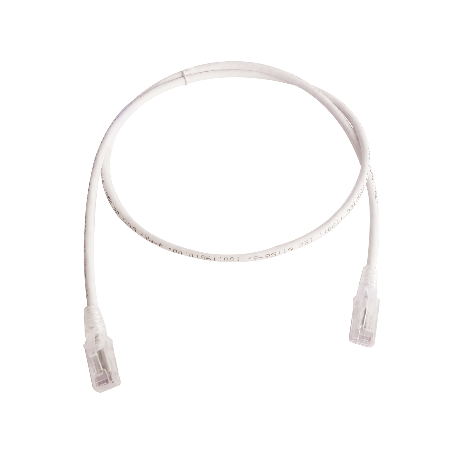 Patch Cord MC6 Modular Cat6 UTP, CM/LS0H, 0.91 Metros (3 Pies), Color Blanco, Versión Bulk (Sin Empaque Individual)