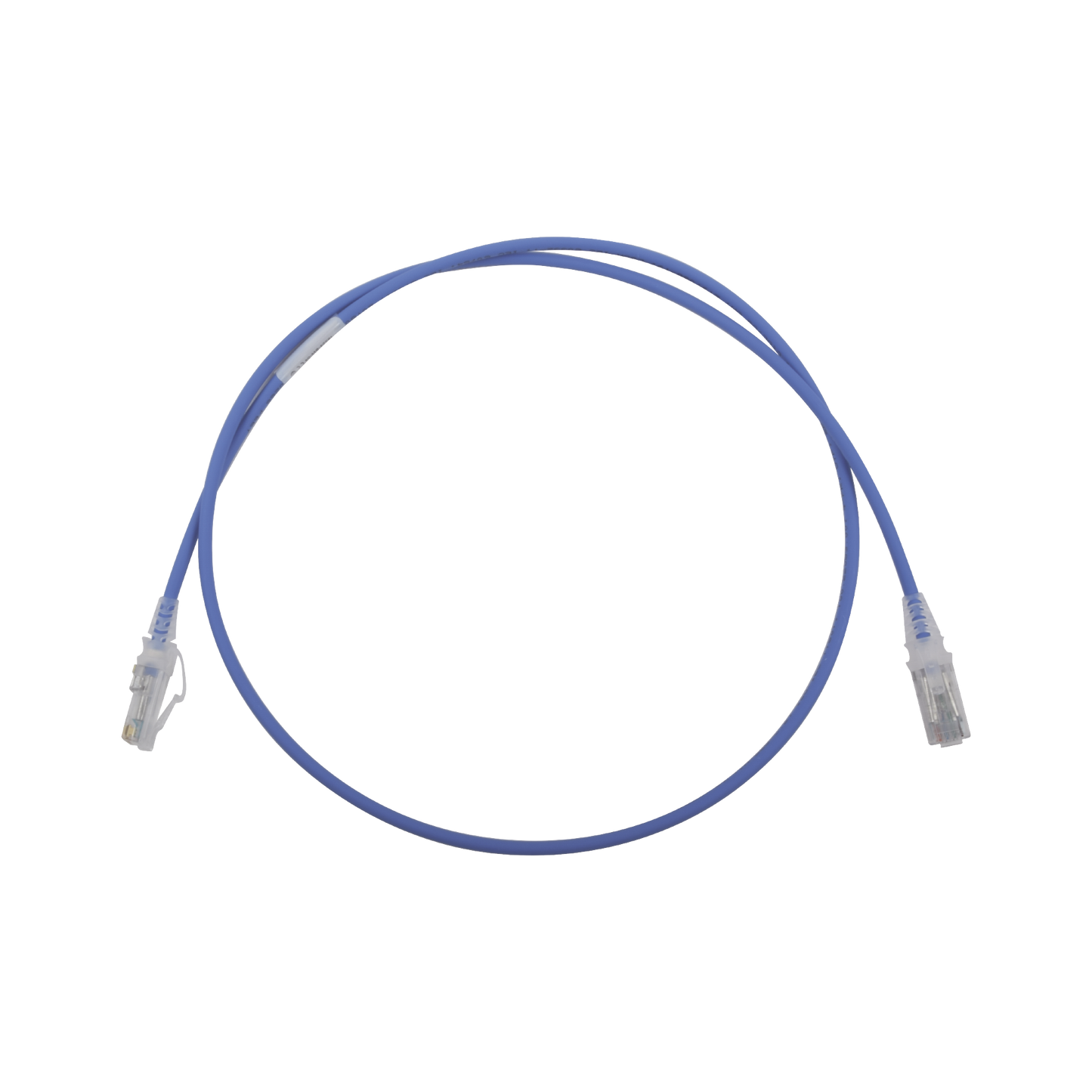 Patch Cord MC6 Modular Cat6 UTP, CM/LS0H, 3ft, Color Azul, Diámetro Reducido (28AWG)