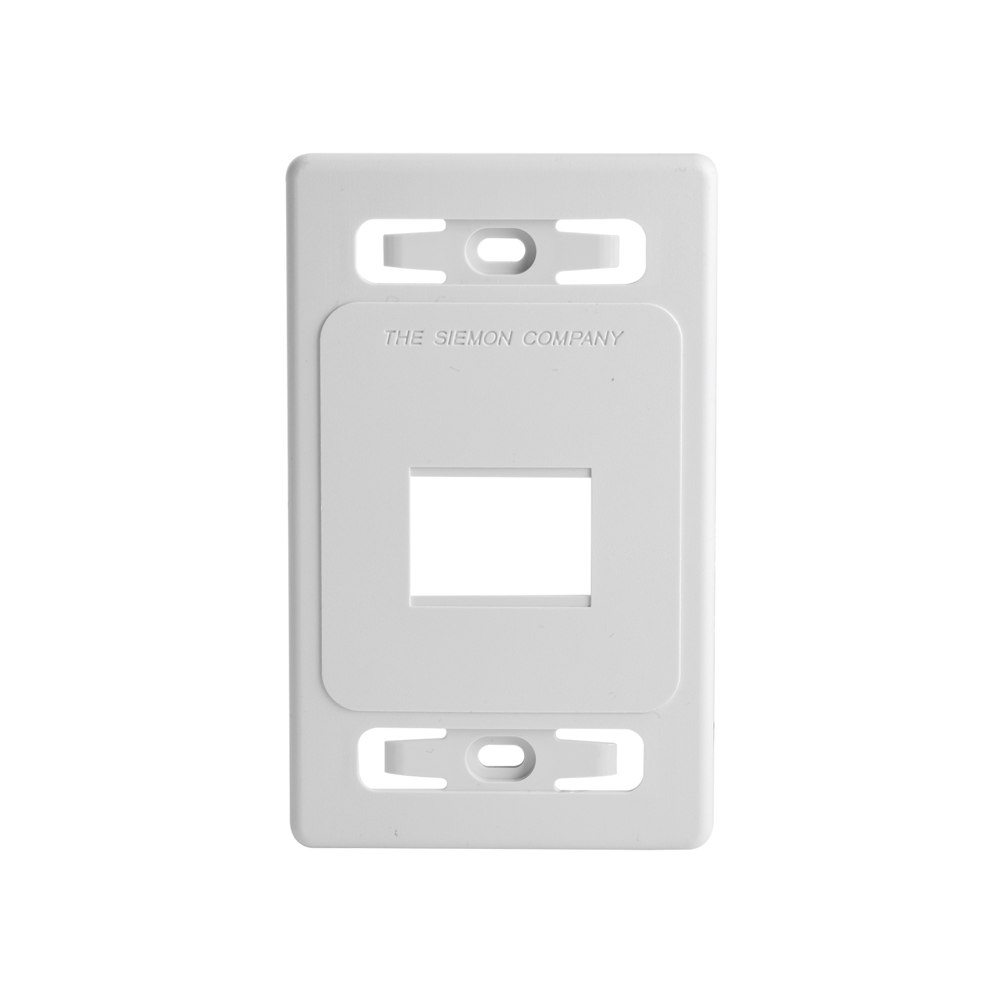 Placa de Pared Modular MAX, de 2 Salidas, Color Blanco