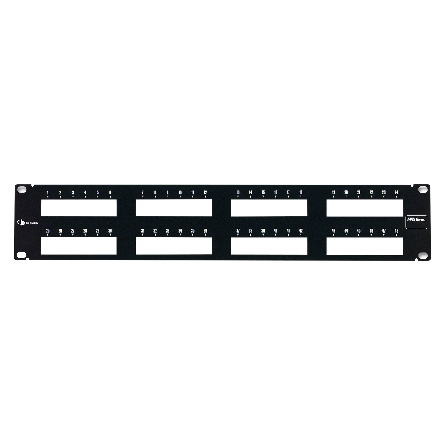 Patch Panel MAX Modular (vacío), de 48 Puertos, Plano, 2UR