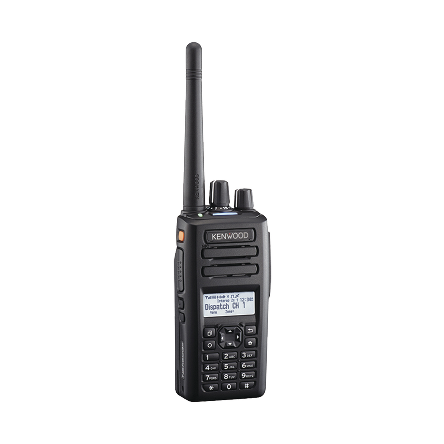 Radio portátil VHF 136-174 MHz, 260 Canales, Digital NXDN-DMR-Análogo, GPS, Bluetooth, IP67, 2 Pines, Incluye Batería-Antena-Cargador-Clip.