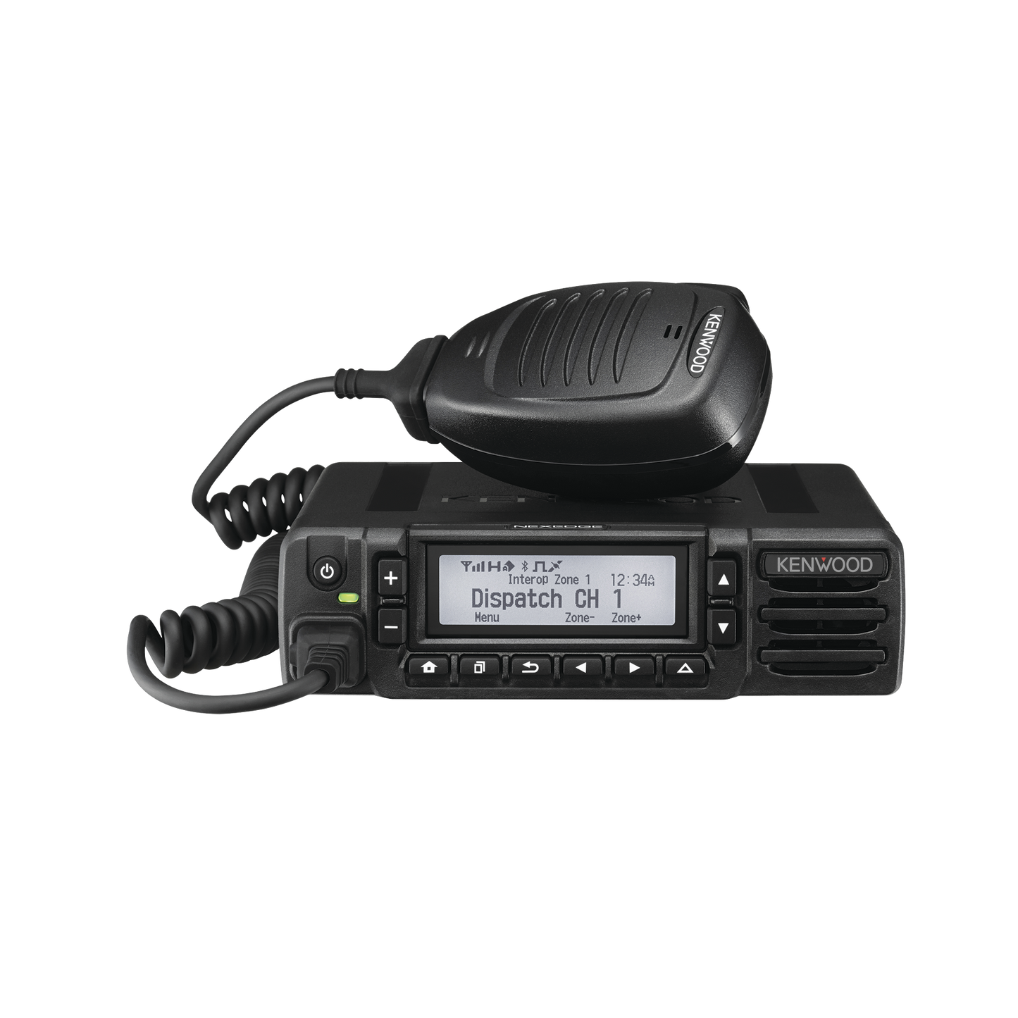 Radio móvil VHF 136-174 MHz, Digital NXDN-DMR-Análogo, 512 Canales, 50 W, GPS, Bluetooth, Cancelación de ruido. Incluye accesorios