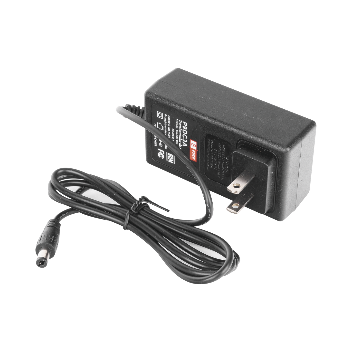 9 Vcc / 3 A / Adaptador de voltaje / Voltaje de Entrada de 100-240 Vca / Para Usos Múltiples / Video Vigilancia, Acceso, Asistencia, Alarmas, Etc.