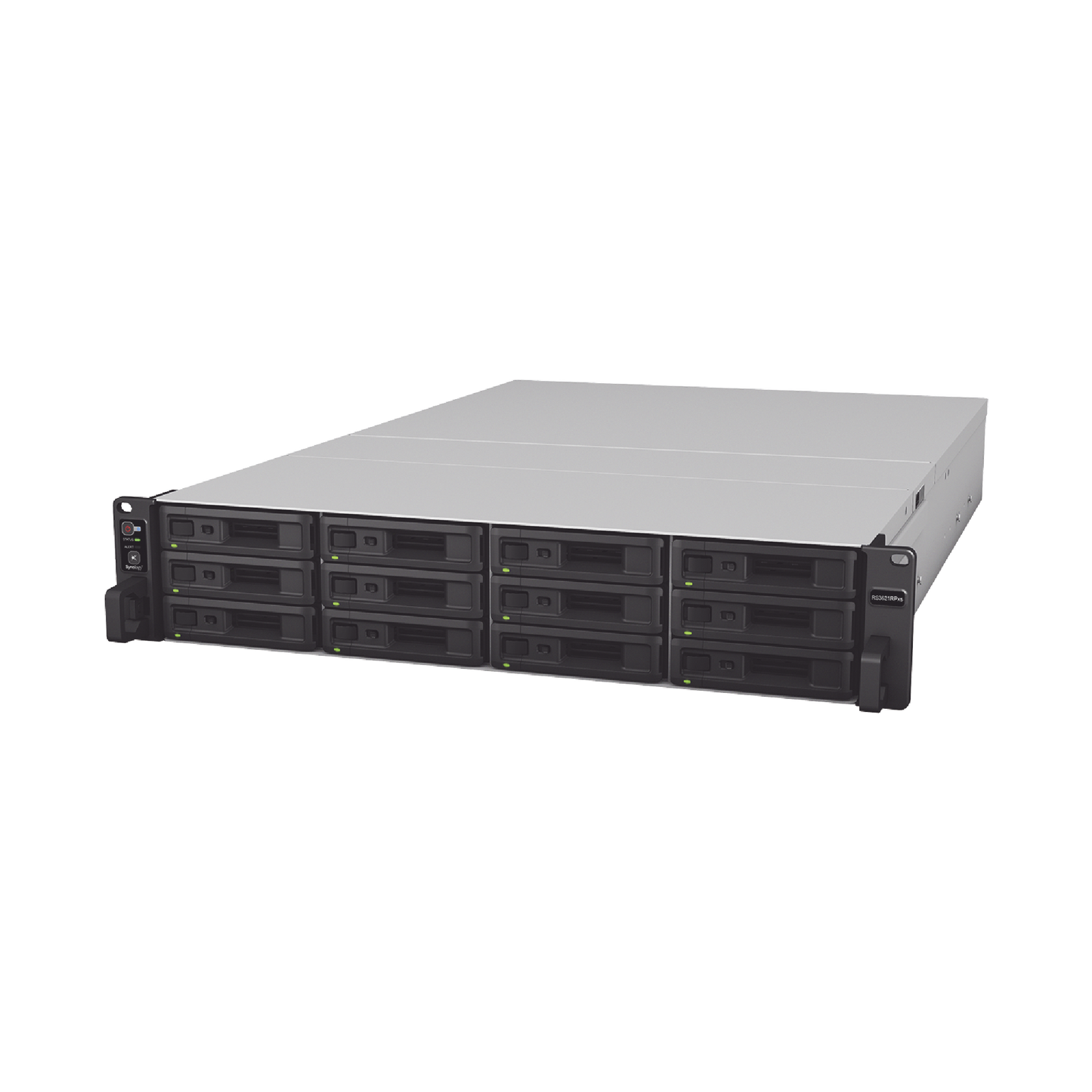 Servidor de Almacenamiento Synology RackStation RS3621RPxs | 12 Bahías | Procesador Intel Xeon D-1531 de 6 Núcleos | 8 GB DDR4 ECC | Expandible a 36 Bahías | Energía Redundante | Compatible con Virtualización y RAID.