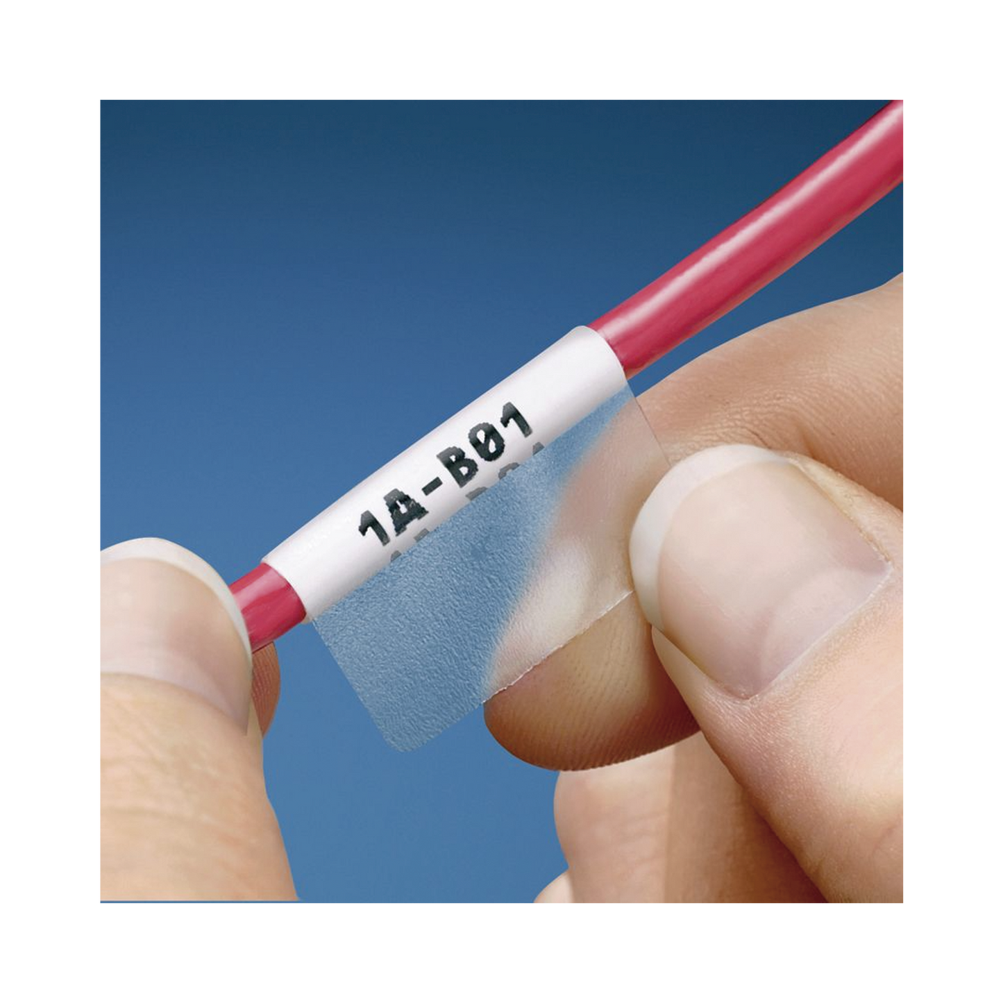 Hojas con 1000 Etiquetas Auto-Laminadas para Impresora Láser/Inyección de Tinta, para Cables de 6.1 a 12.2 mm de Diámetro (8 - 4 AWG)