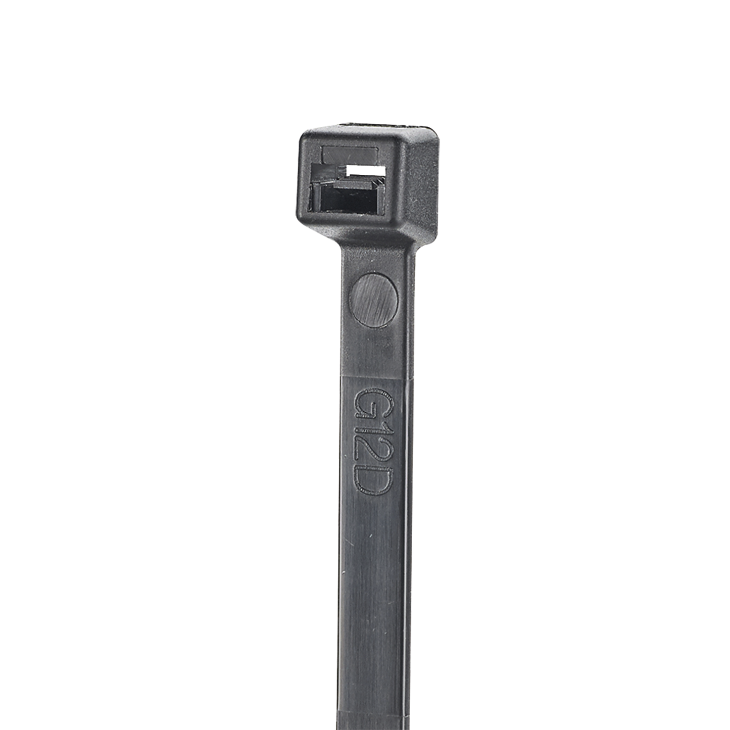 Cincho de Nylon 6.6 StrongHold™, 200mm largo x 2.5mm ancho, Color Negro, Exterior Resistente a Rayos UV, Paquete de 100pz