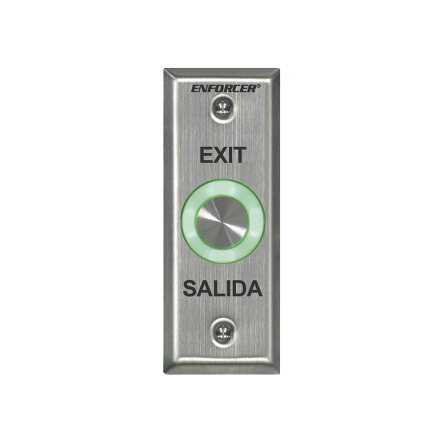 Botón de Salida con Aro Iluminado Color Verde y Rojo / IP65 / Buzzer / Función Toggle (Enclavado) / Temporizador / Relevador NC/NO/ Uso Exterior e Interior.