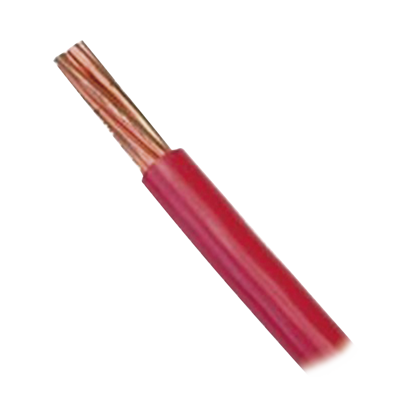 Cable Eléctrico 18 awg color rojo, Conductor de cobre suave cableado. Aislamiento de PVC, auto-extinguible.BOBINA de 100 MTS