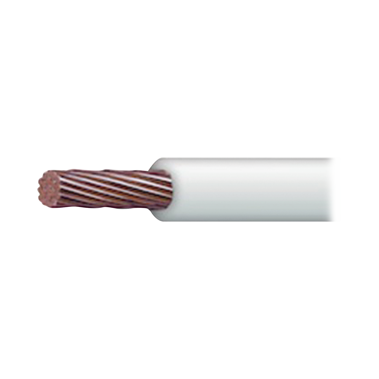 Cable Eléctrico 18 AWG Color Blanco, Conductor de Cobre Suave. Aislamiento de PVC, Auto-Extinguible. Bobina de 100 Metros (328.08 Pies)