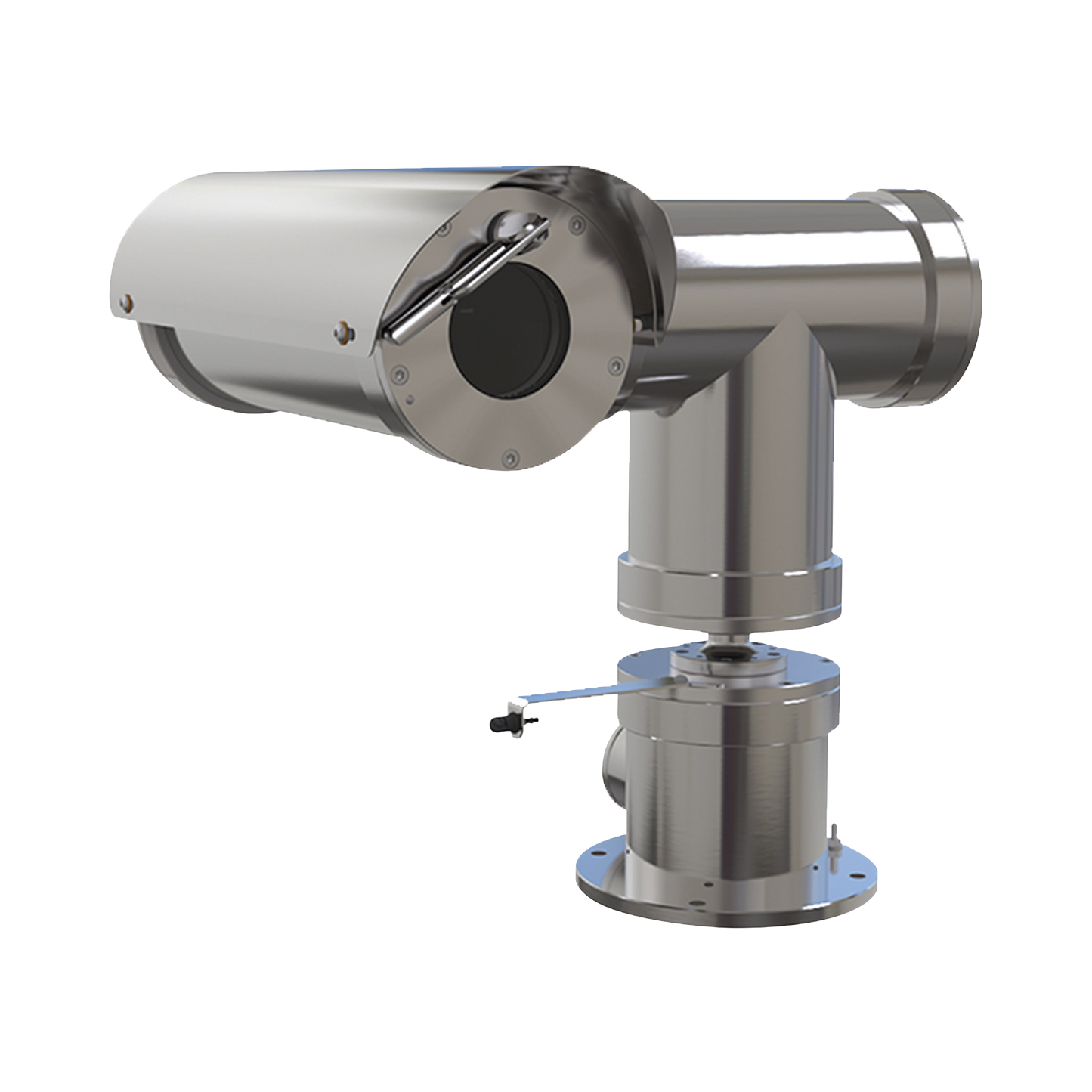 Camara IP PTZ antiexplosion 2MP, 32X, IP68, WiseStream II / con wiper / acero inoxidable