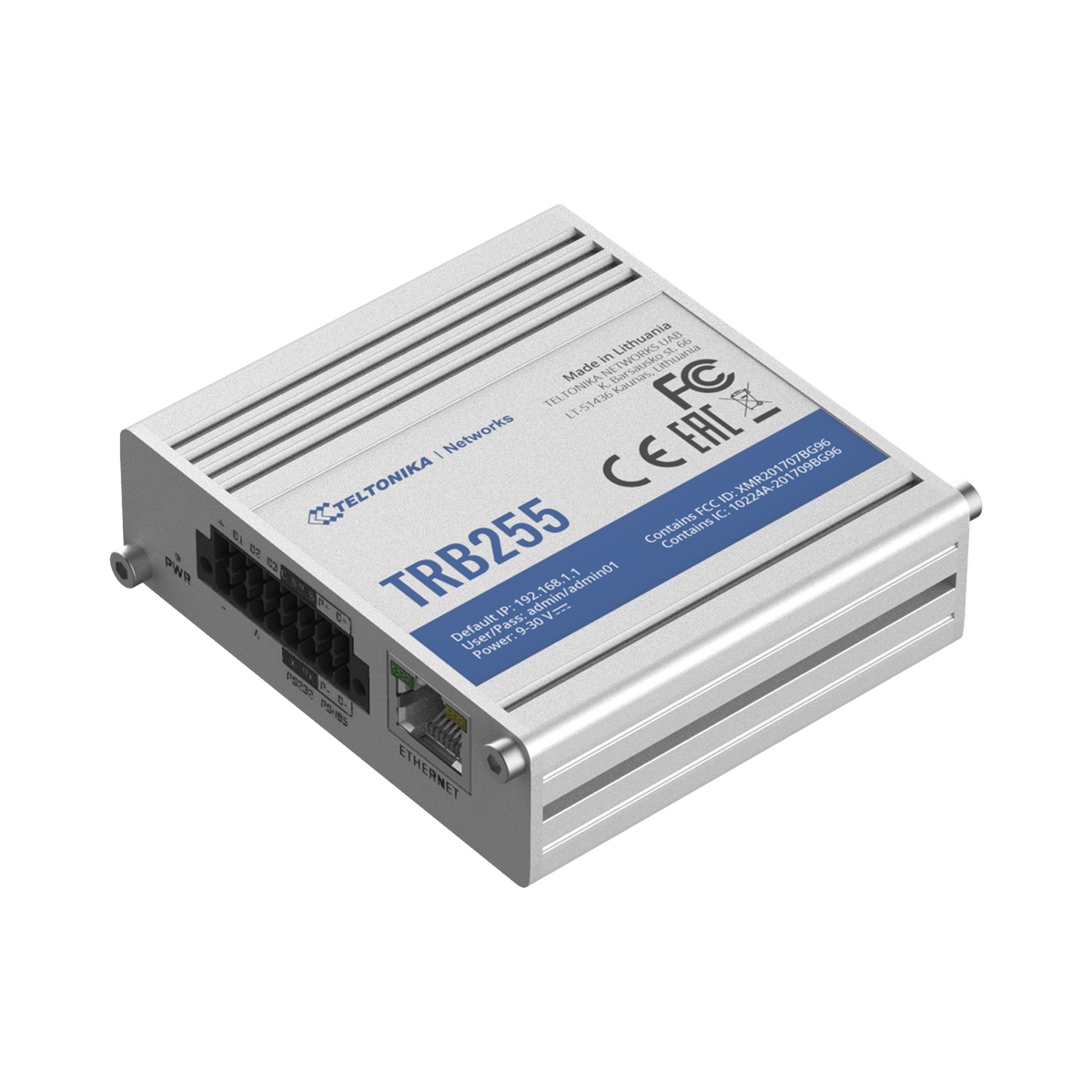 Gateway Industrial Doble SIM LTE (Cat M1), Puertos Serial RS232/RS485