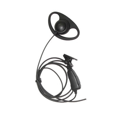 Micrófono de solapa con gancho auricular en forma de D para radios GP300/SP50/P1225/PRO315/MAGONE/EP450/EP350