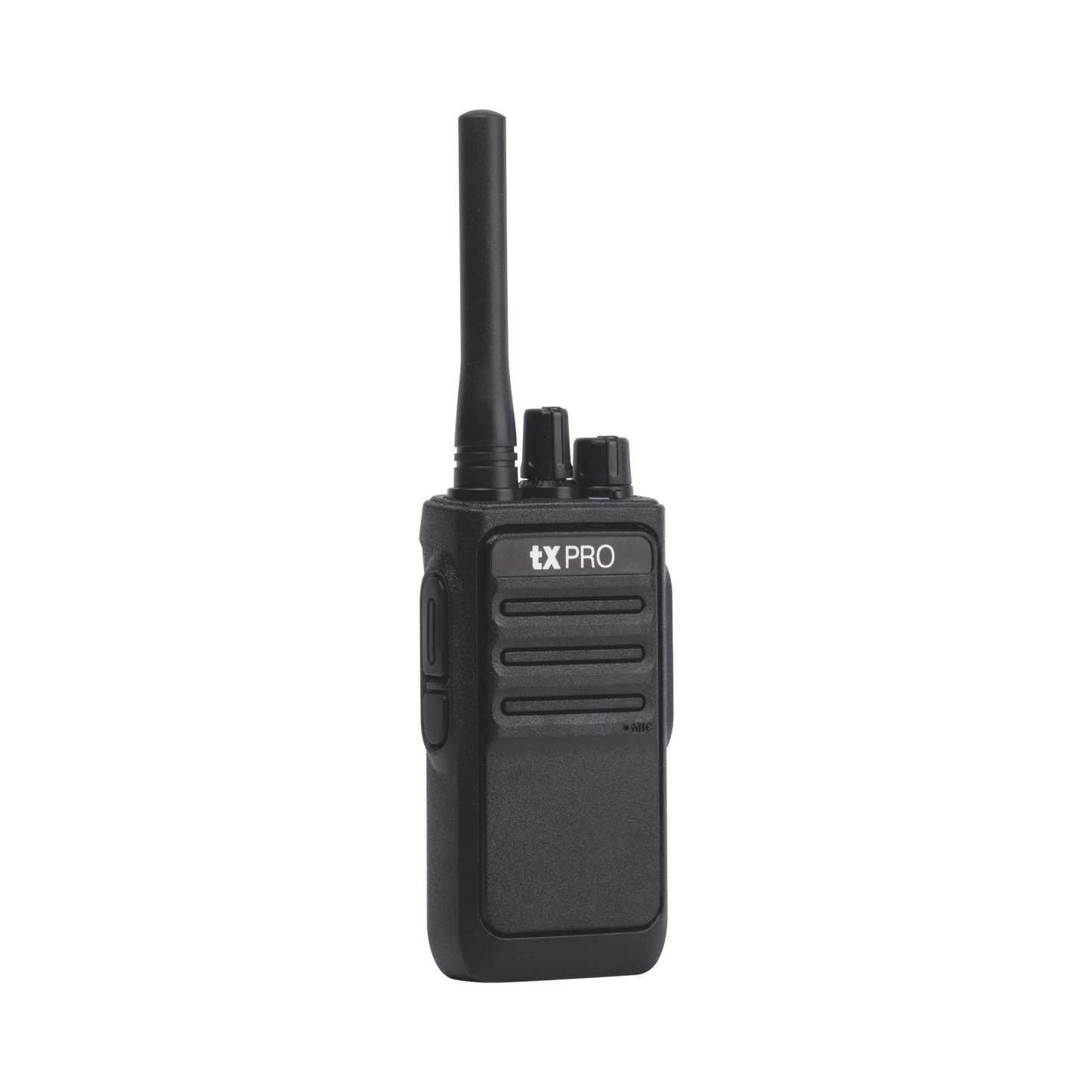 Paquete de 2 radios portátiles TX320 UHF 400-470 MHz, 16 canales, 2 Watts de potencia, SÚPER Eficientes.
