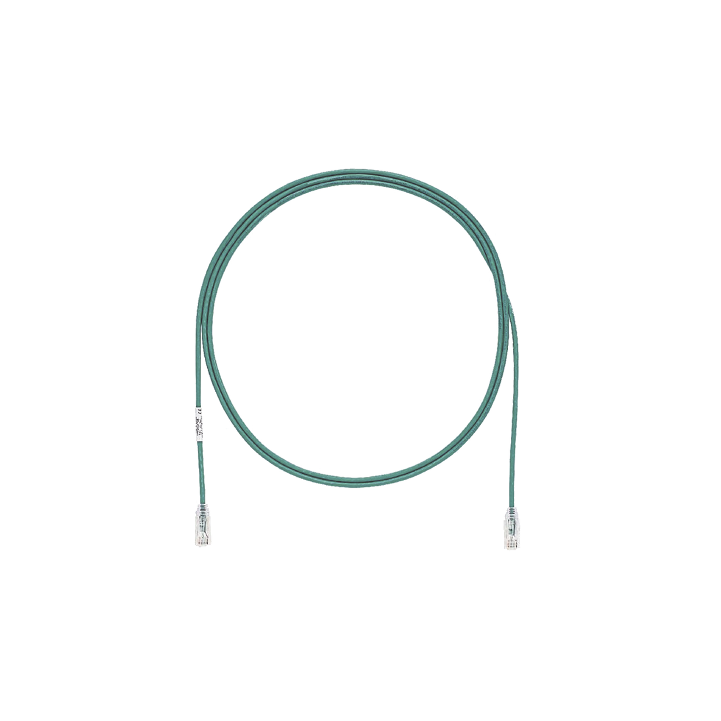 Cable de Parcheo TX6, UTP Cat6, Diámetro Reducido (28AWG), Color Verde, 0.91 Metros (3 Pies)