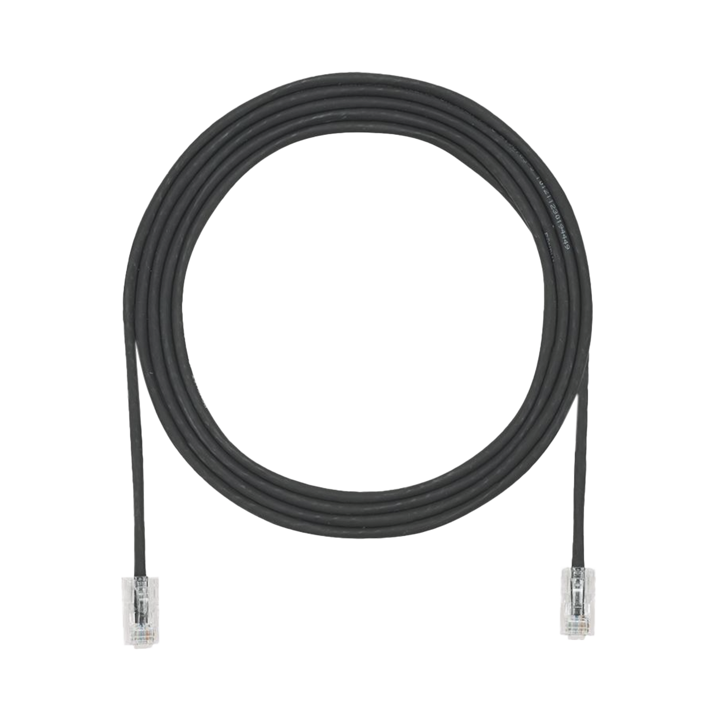 Cable de Parcheo UTP Cat6A, CM/LSZH, Diámetro Reducido (28AWG), Color Negro, 1.52 Metros (5 Pies)