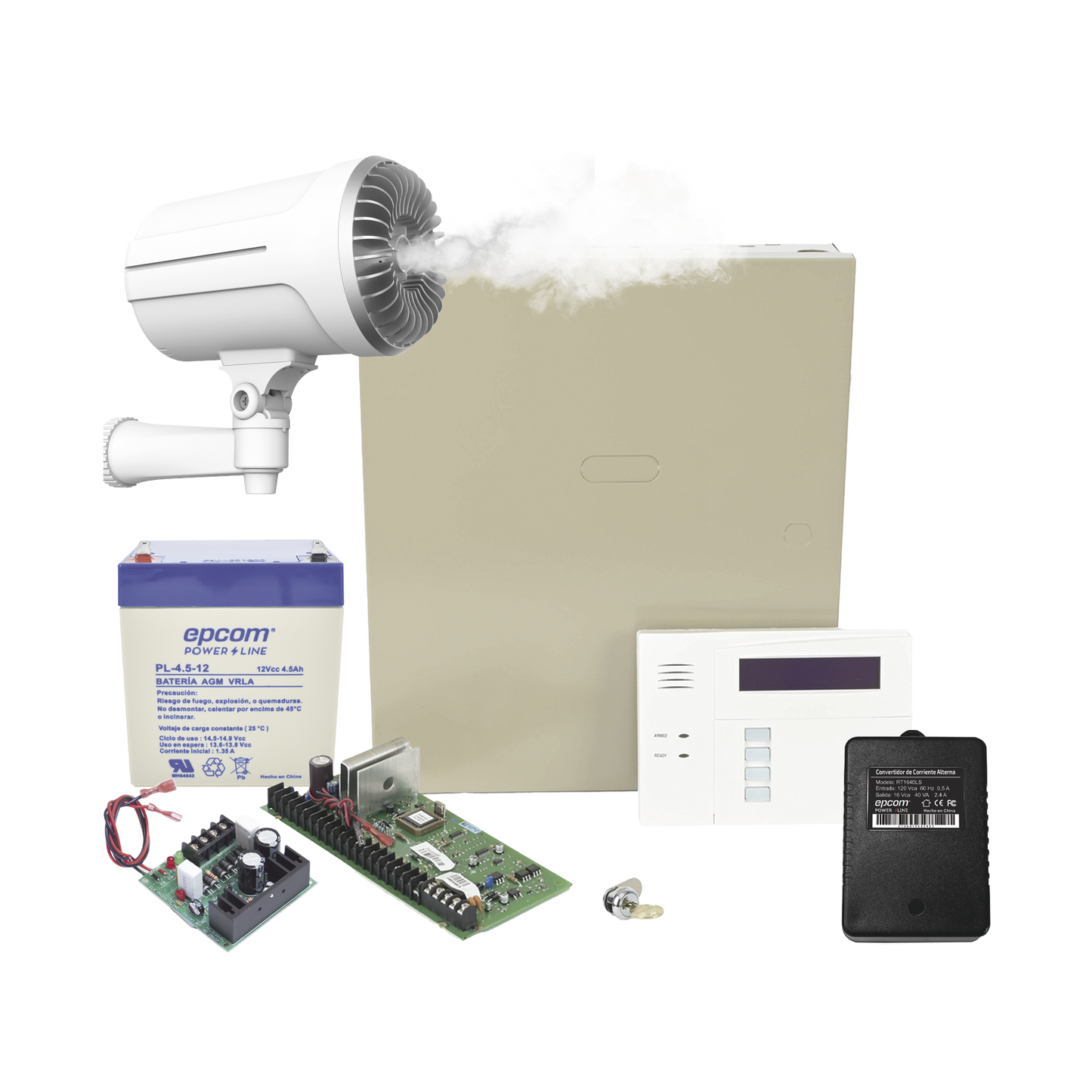 Kit de Panel de Alarma VISTA48LA con Generador de Niebla SF501P / Todo incluido