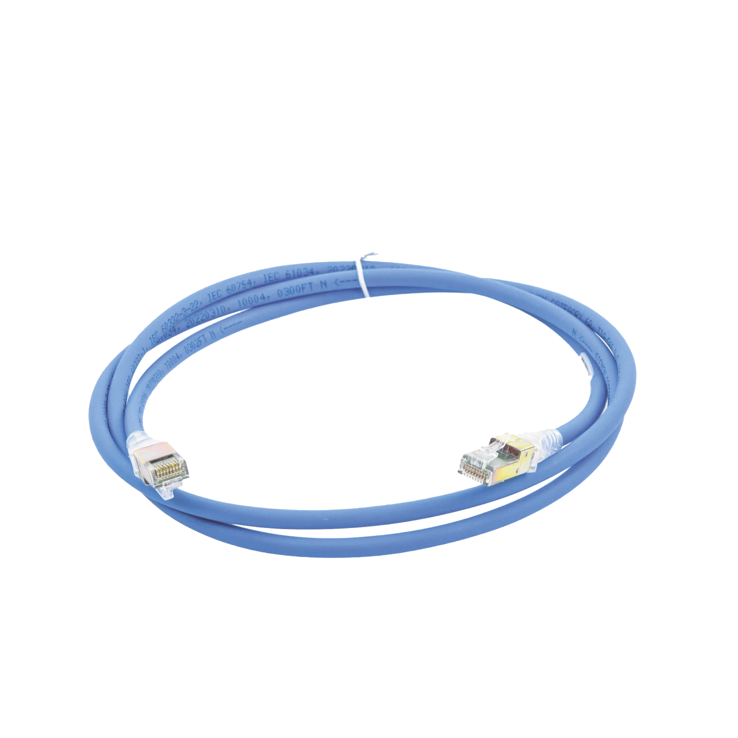 Patch Cord Z-MAX Cat6A UTP, CM, 1.52 Metros (5 Pies), Color Azul, Versión Bulk (Sin Empaque Individual)