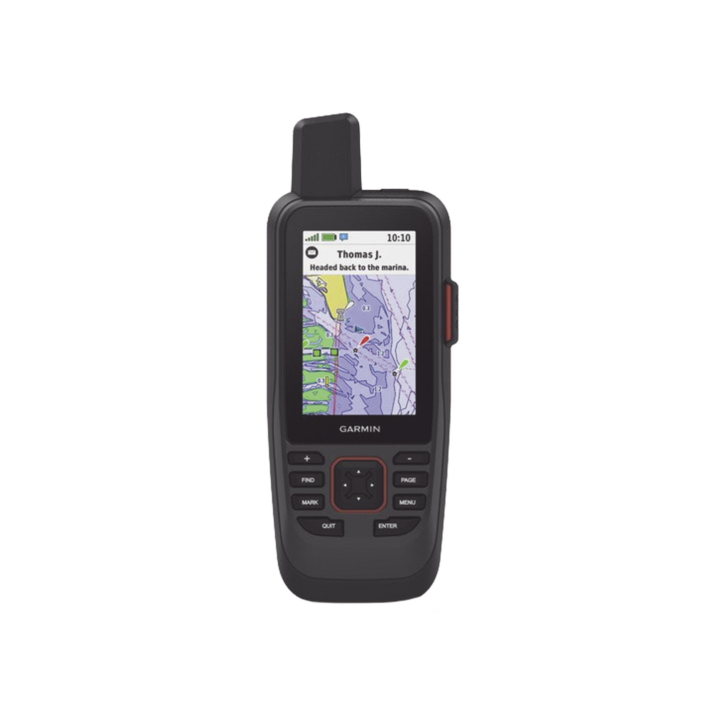 GPS Portátil GPSMAP® 86sci / Pantalla Transflectiva 3" / Resolución 240x400 píxeles / Batería Recargable hasta 35 Horas / Memoria 16 GB / Brújula de Tres Ejes / Compatible con Garmin Connect? / IPX7 / MIL-STD-810 / Mapas BlueChart® g3