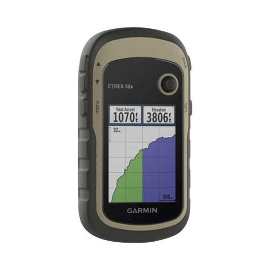 GPS Portátil eTrex 32x Outdoor / Pantalla TFT Transflectiva 2.2 Pulgadas / Resolución 240x320 Pixeles / Brújula 3 Ejes / Altímetro Barométrico / GPS + GLONASS / 8 GB Memoria / IPX7 / Compatible ANT+